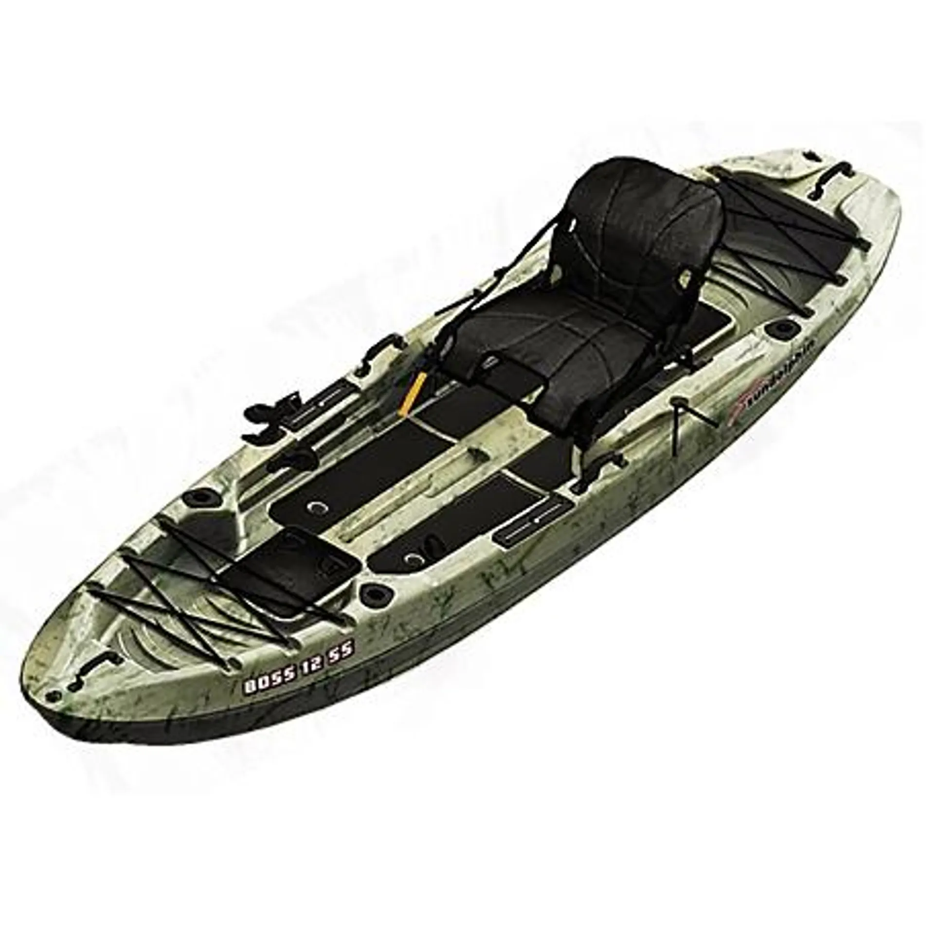 Sun Dolphin 1-Person Boss 12 ft. SS Fishing Kayak Grass