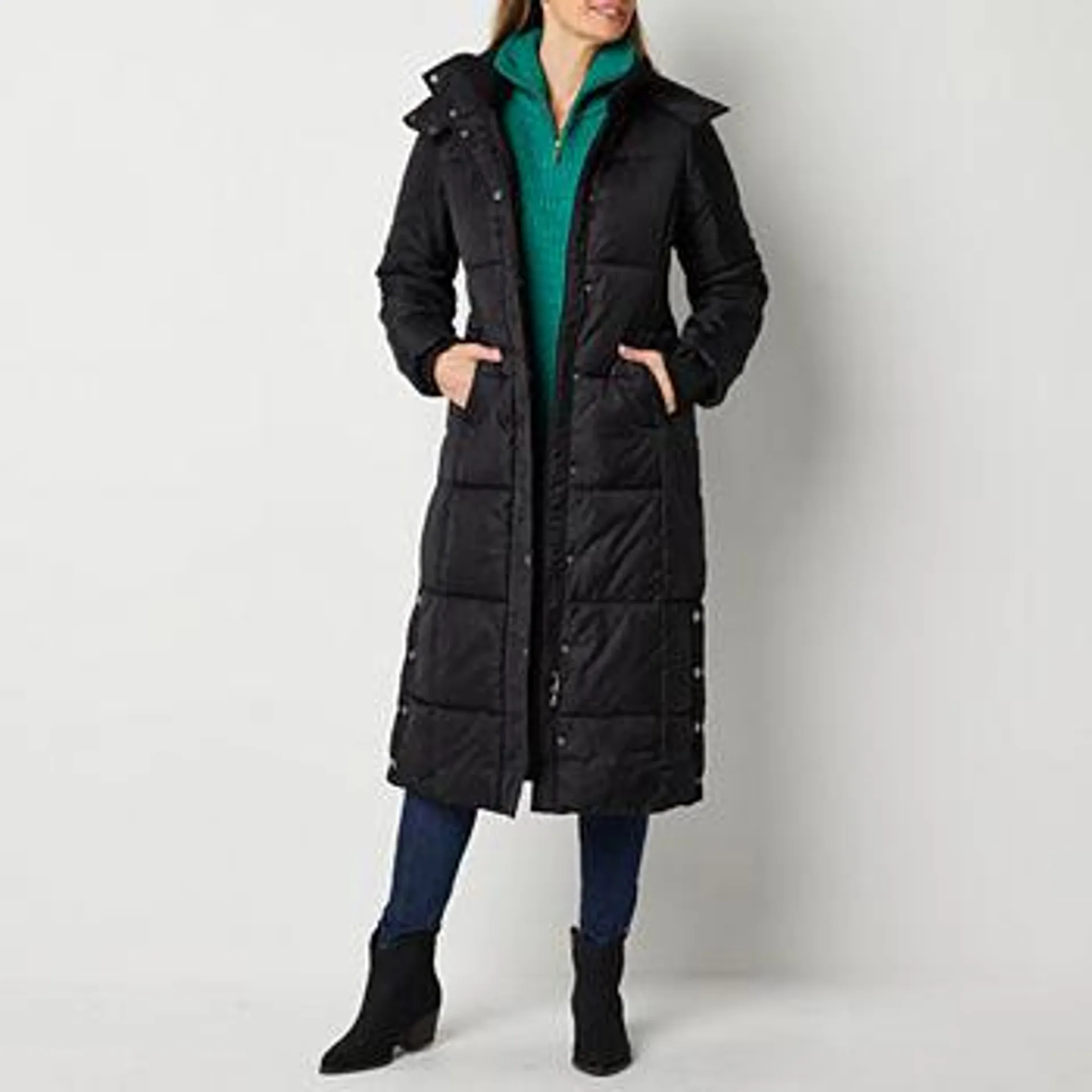 St. John's Bay Womens Heavyweight Puffer Jacket