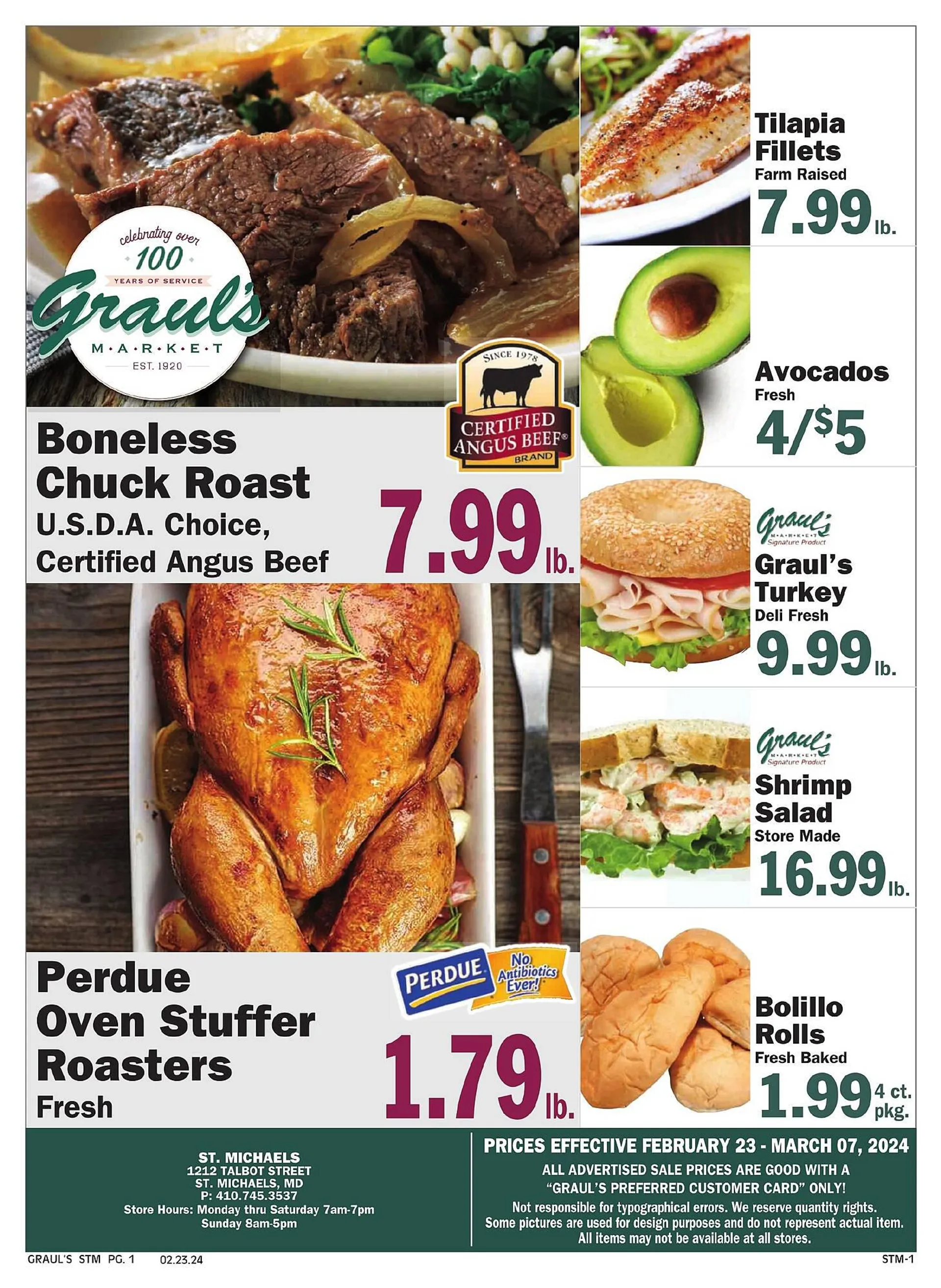 Weekly ad Graul's Market Weekly Ad from February 23 to March 7 2024 - Page 1