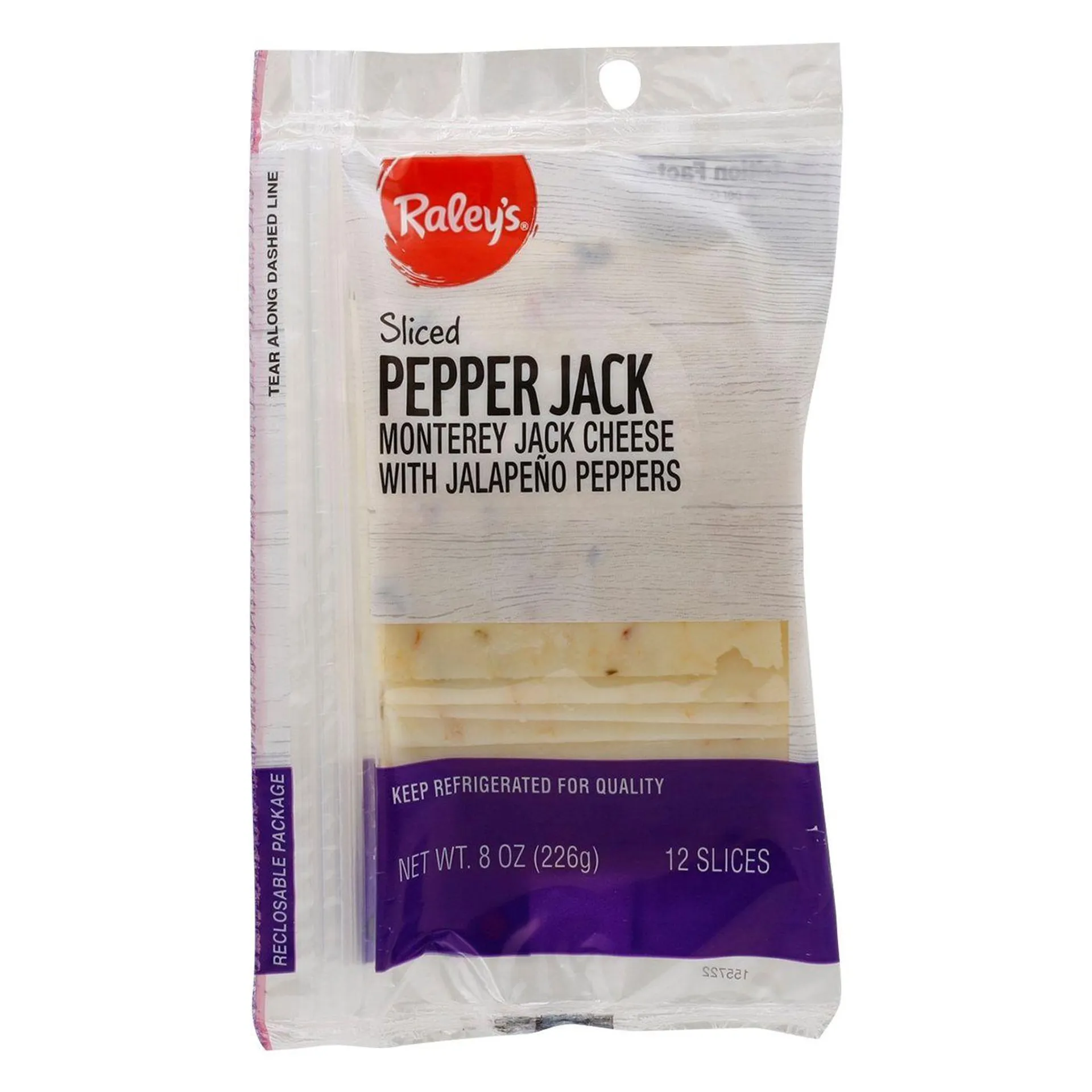 Raley's Pepper Jack Cheese, Sliced