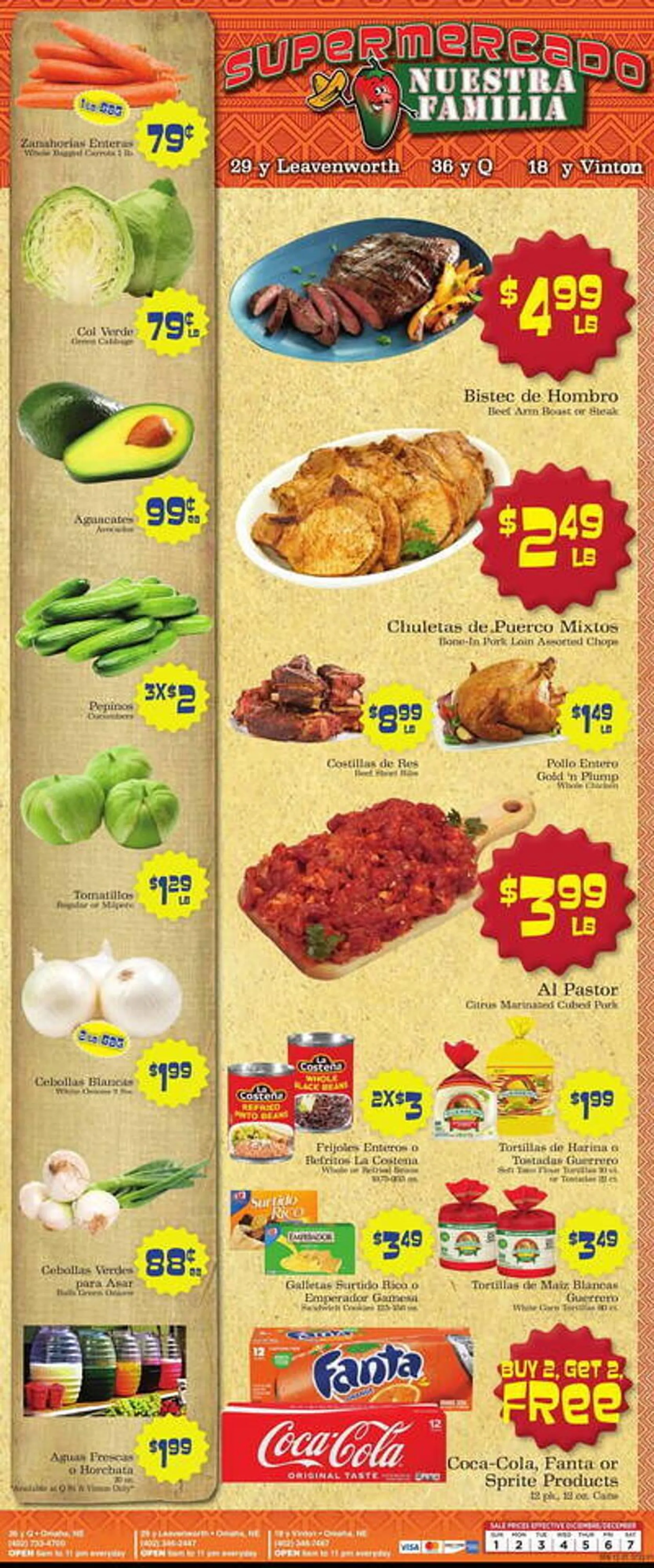 Supermercado Nuestra Familia Weekly Ad - 1