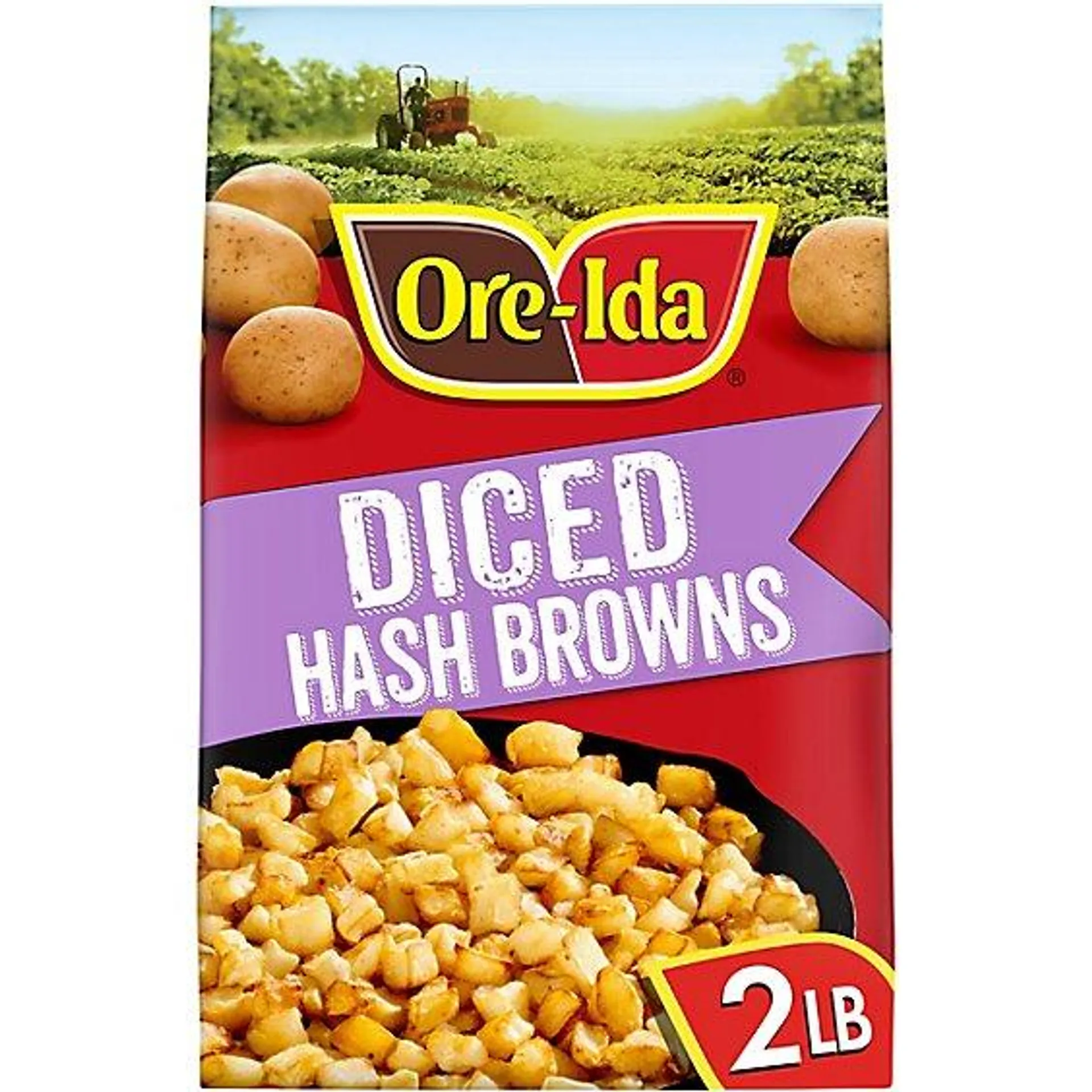 Ore-Ida Diced Hash Brown Frozen Potatoes Bag - 32 Oz