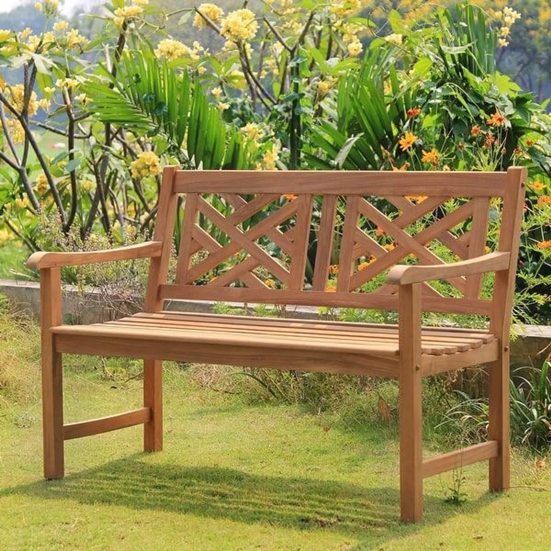 Cambridge Casual Isla 4-foot Teak Wood Patio Bench