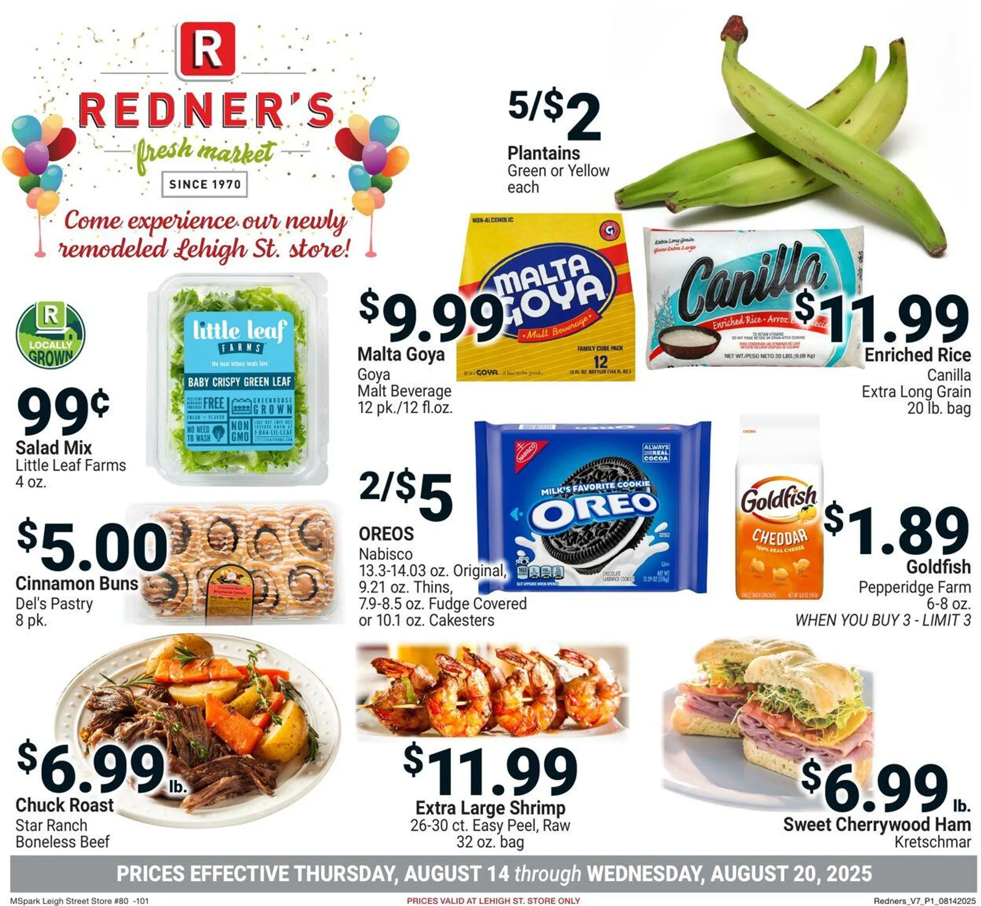 Weekly ad Redner’s Warehouse Market Current weekly ad from August 14 to August 20 2025 - Page 1