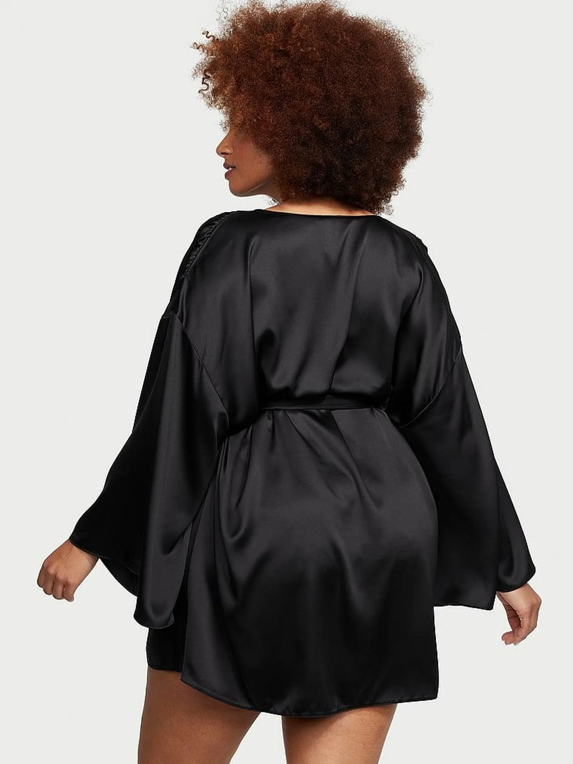 Satin Short Robe