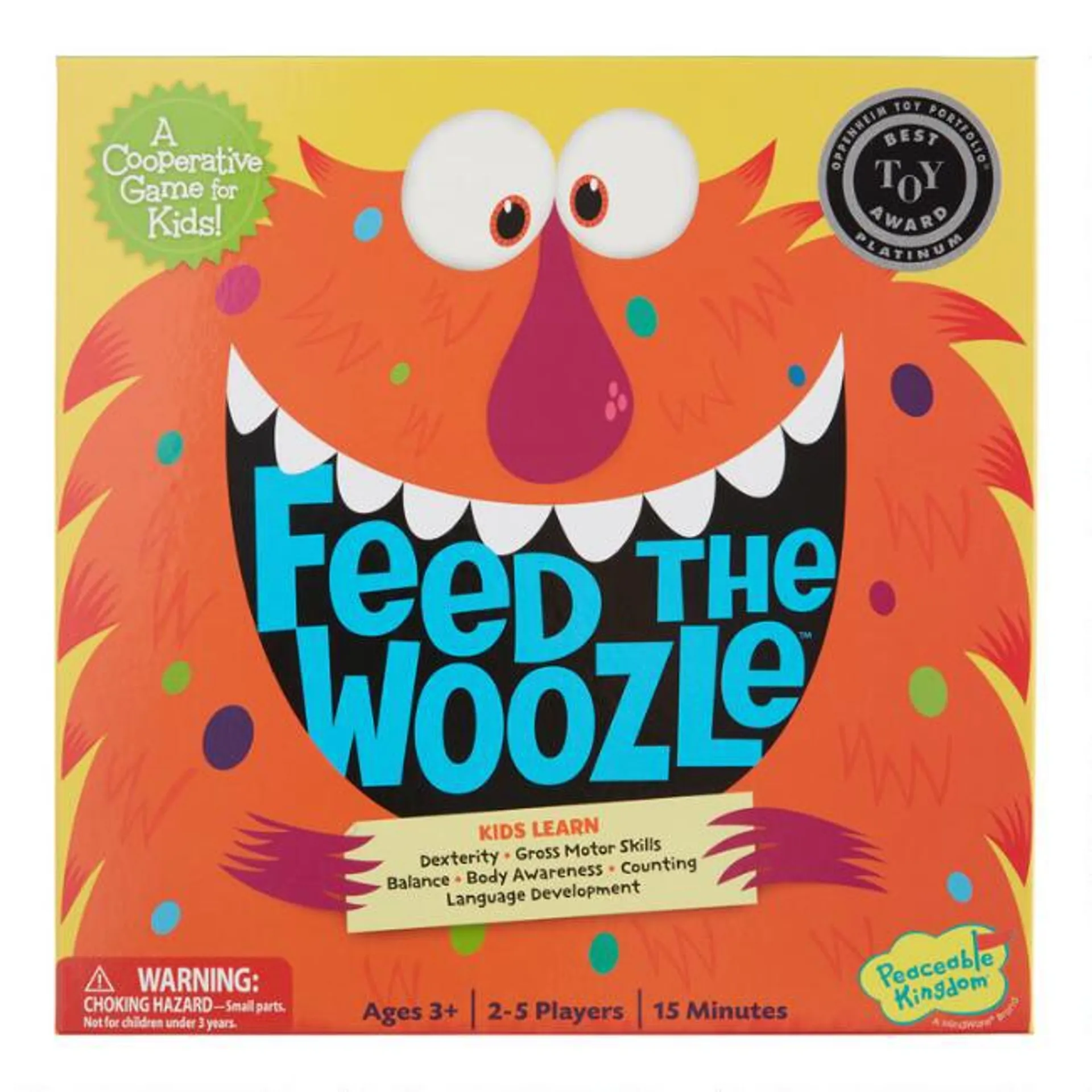 Peaceable Kingdom Feed the Woozle Game