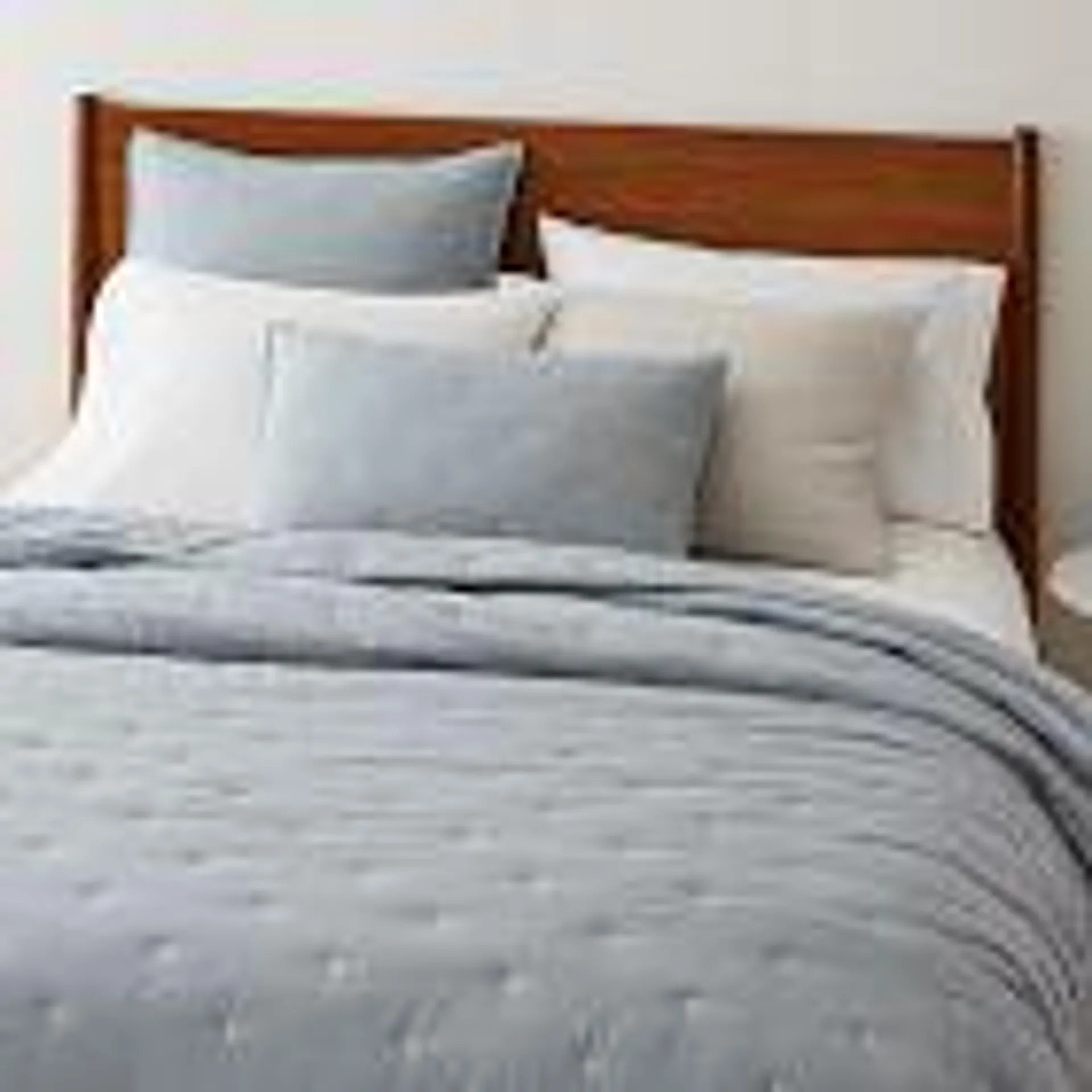 Washed Cotton Percale Quilt & Shams - Clearance