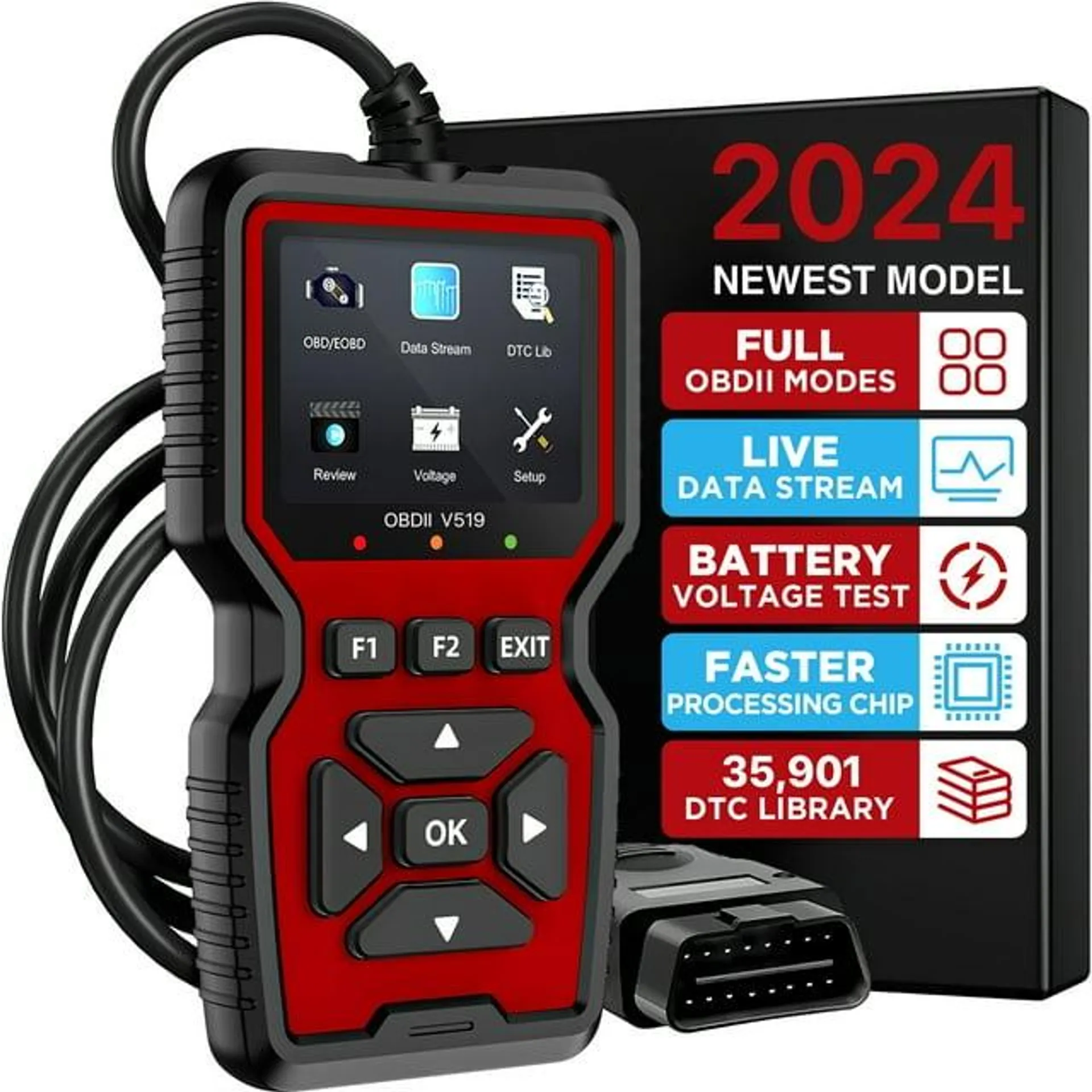 Nexpow OBD2 Scanner, Car Code Reader, Auto Diagnostic Tool for Check Engine Light, Car Scanner for All Vehicles since 1996