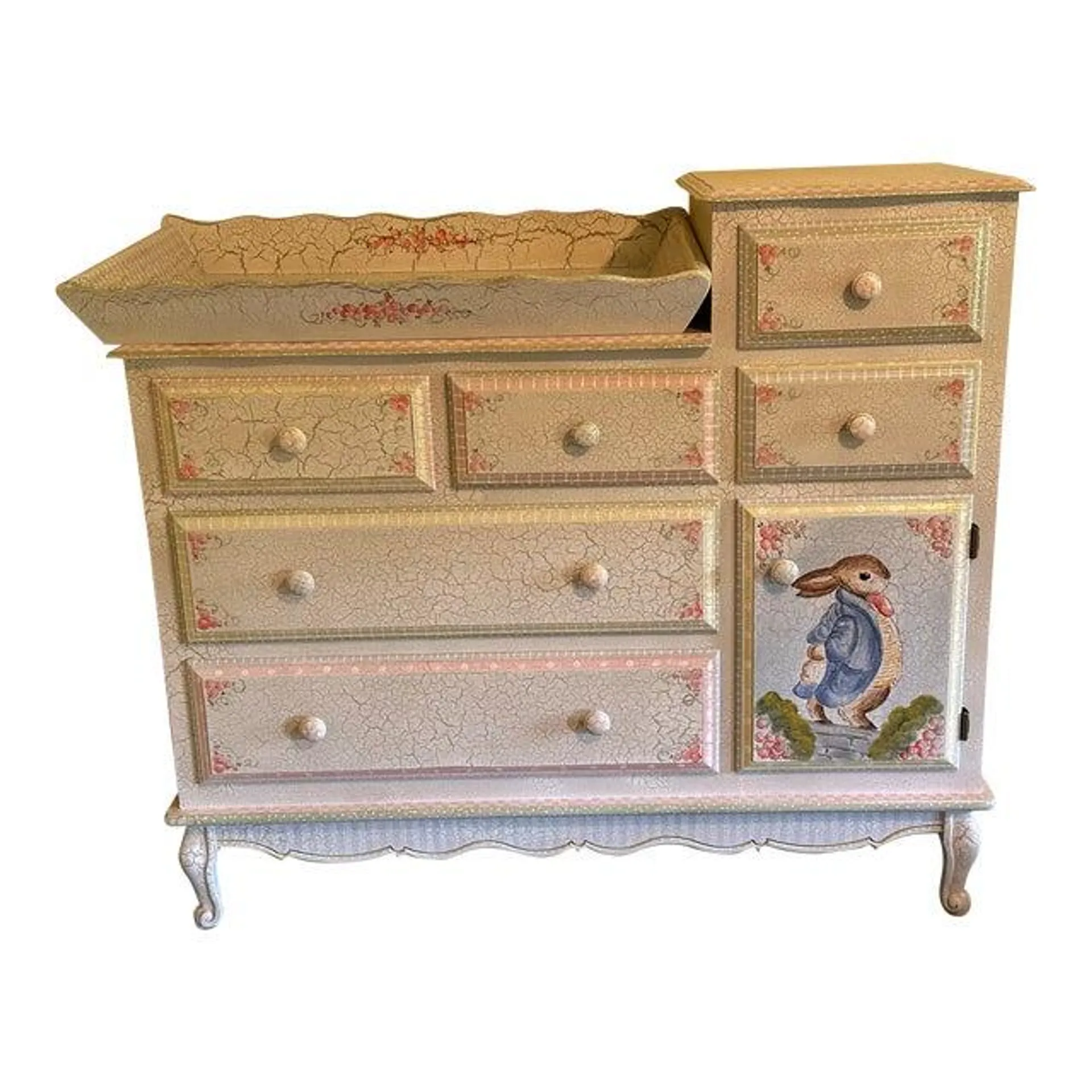 Afk Art for Kids Nursery Children’s Furniture French Dresser Changing Table Furnitur