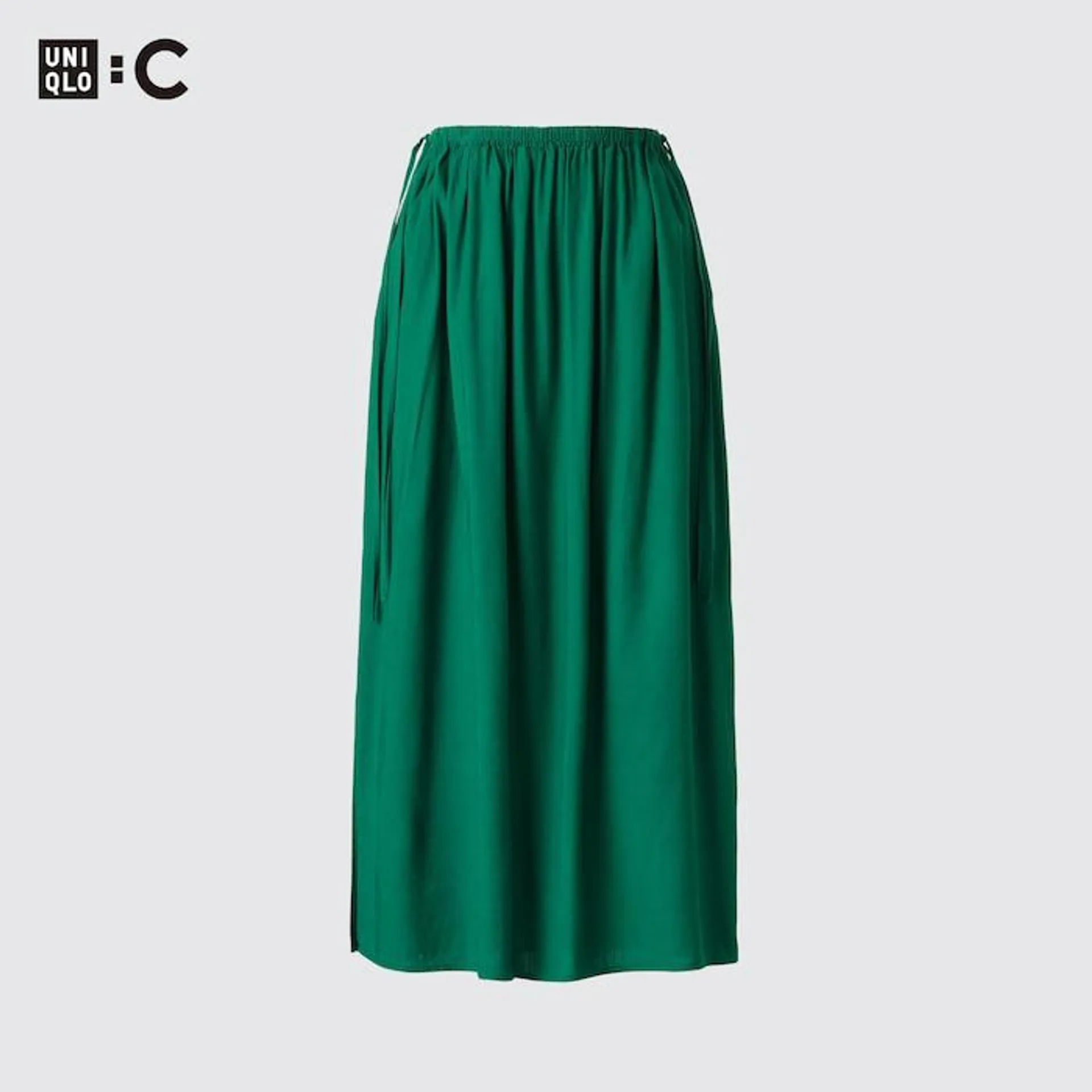 Gathered Long Skirt