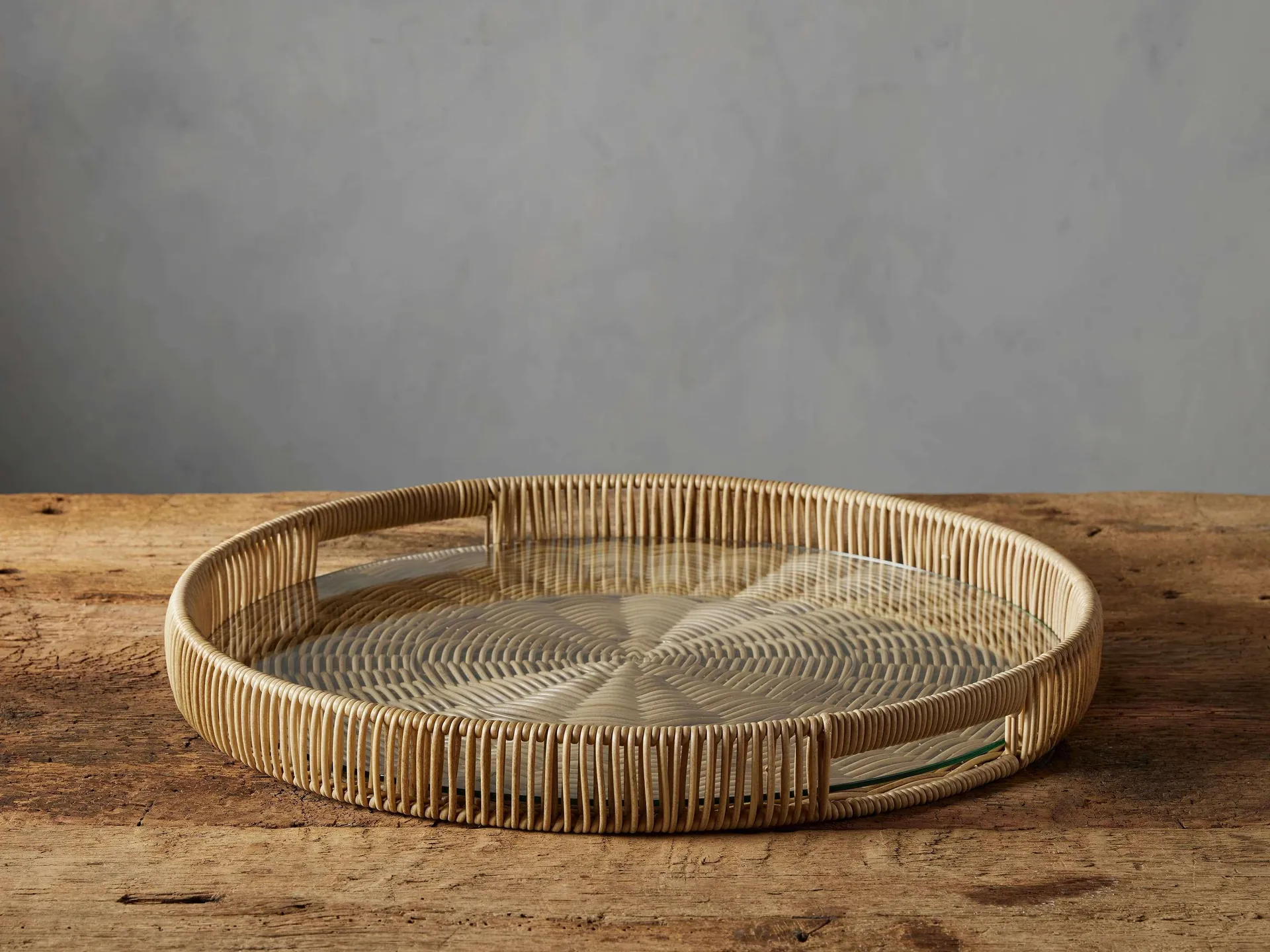 Malawi Round Tray in Natural