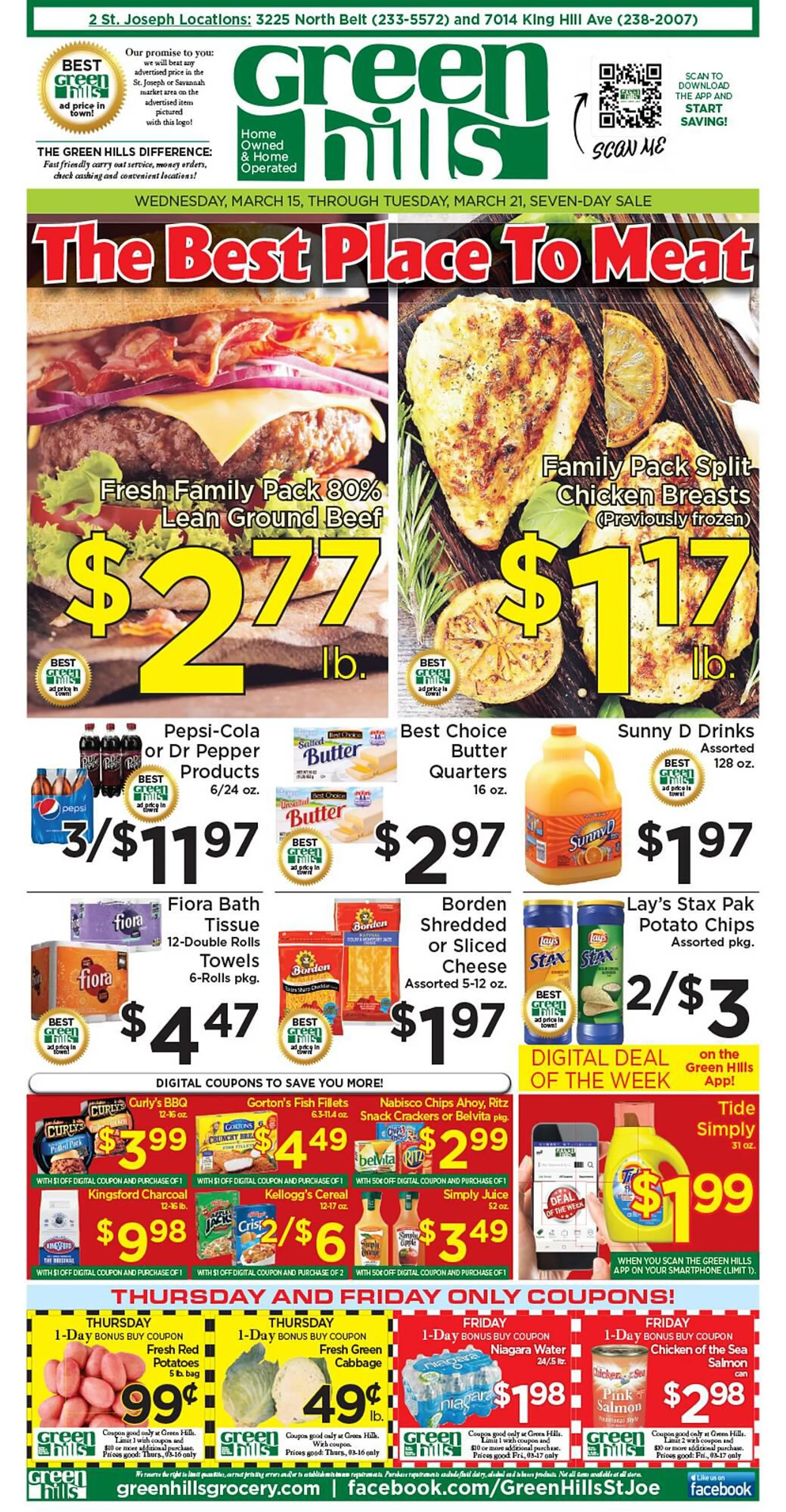 Green Hills Grocery ad - 1