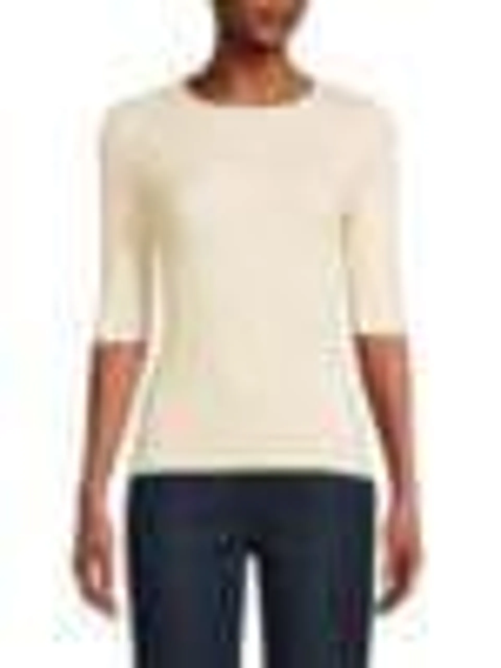 Park Avenue Rib Knit Cashmere Blend Top