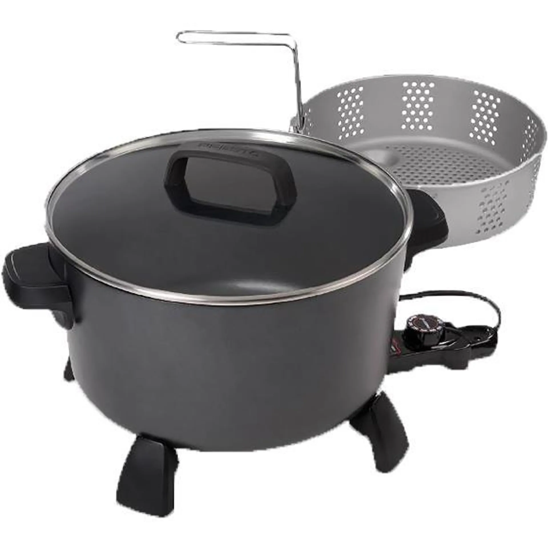 10QT. Black Kitchen Kettle Deep Fryer-Multi Cooker