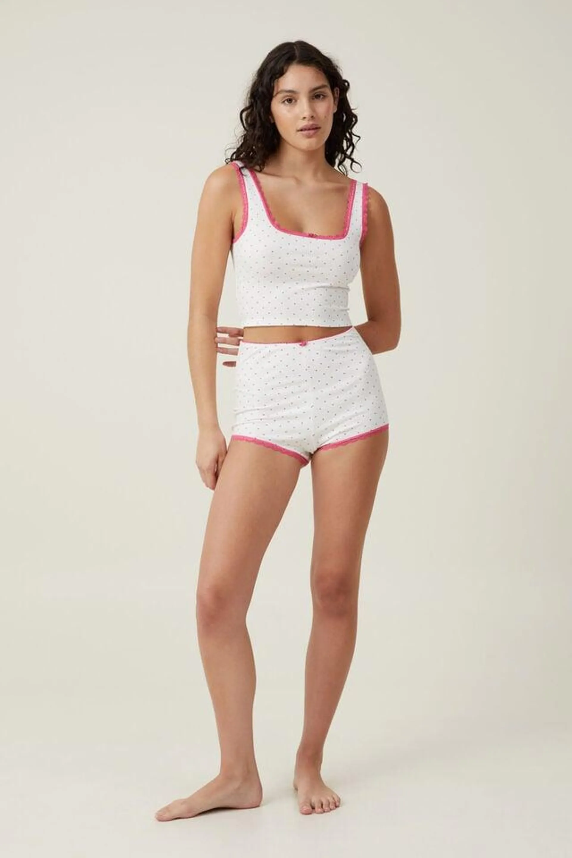 Rib Lace Short