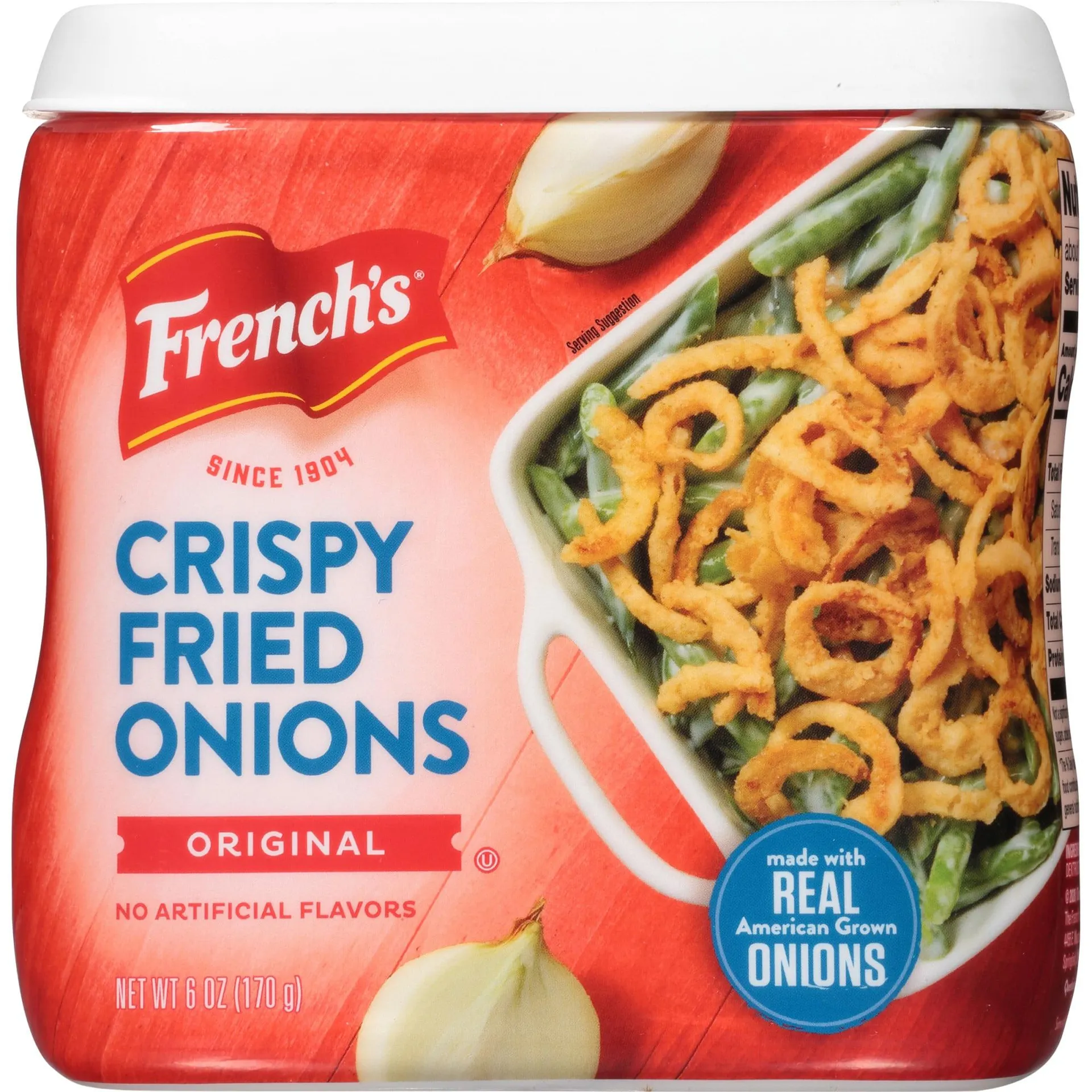 French's Original Crispy Fried Onions, 6 oz Salad Toppings