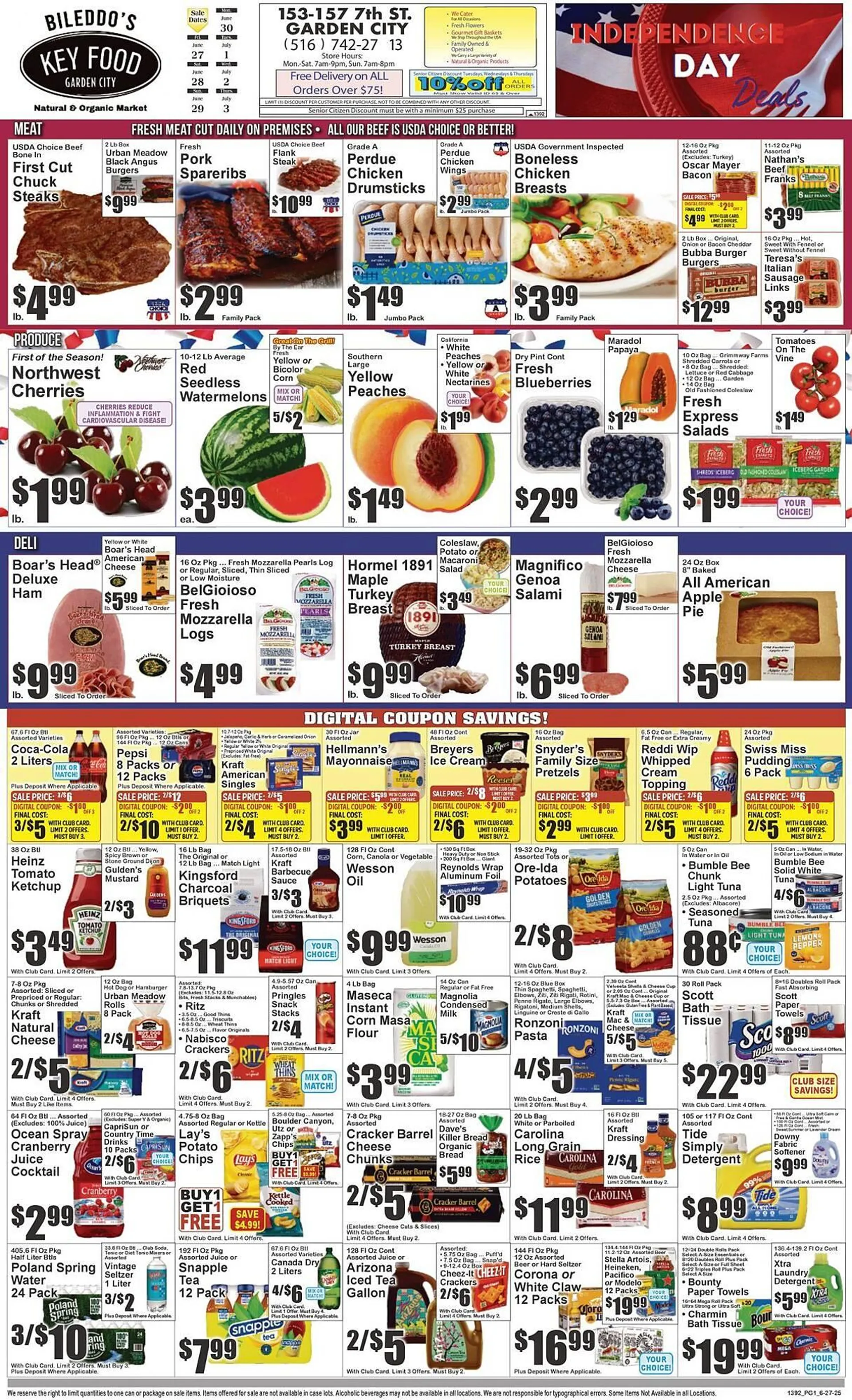 Weekly ad Key Food Weekly Ad from June 27 to July 3 2025 - Page 1