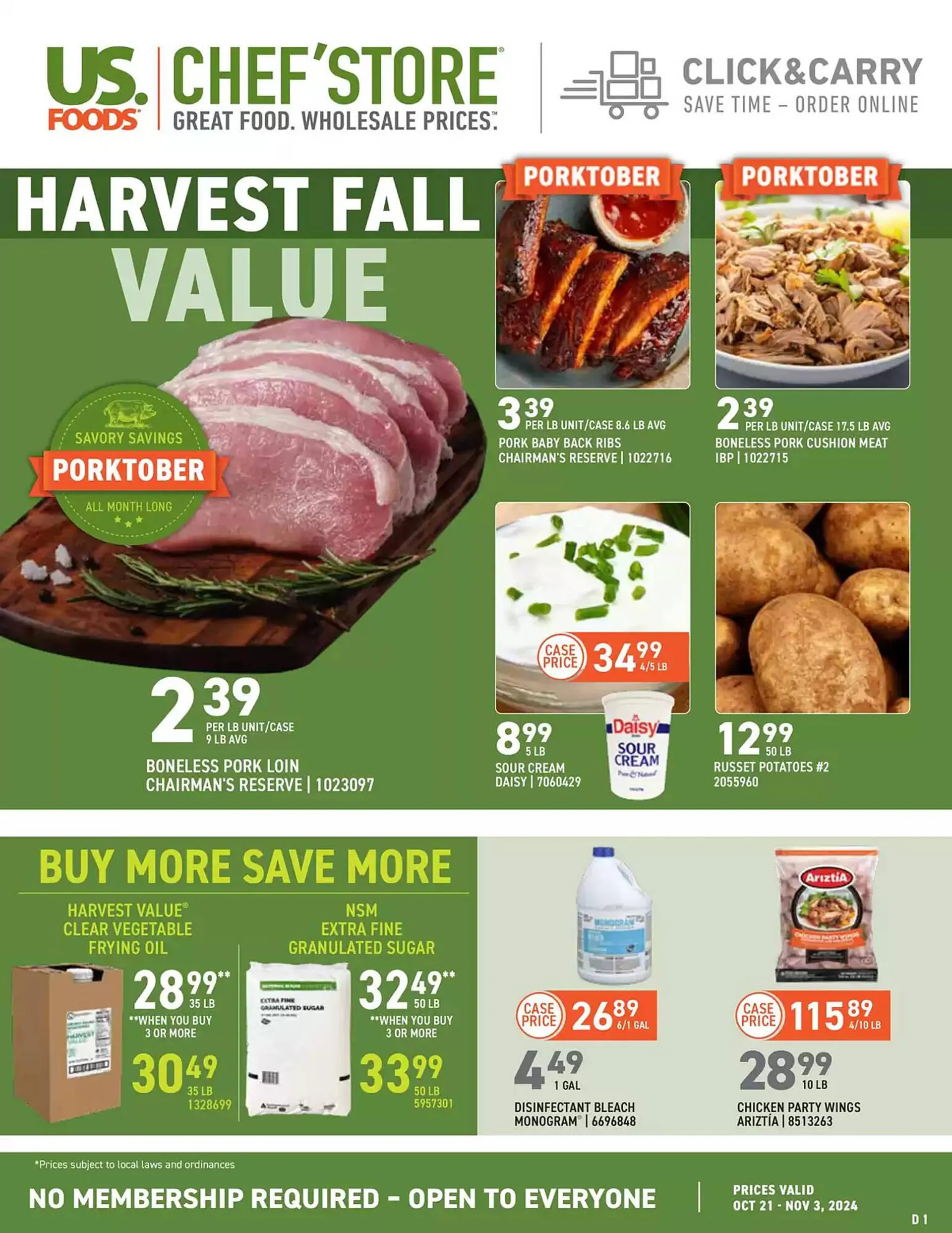 US Foods Chefs Store Weekly Ad - 1