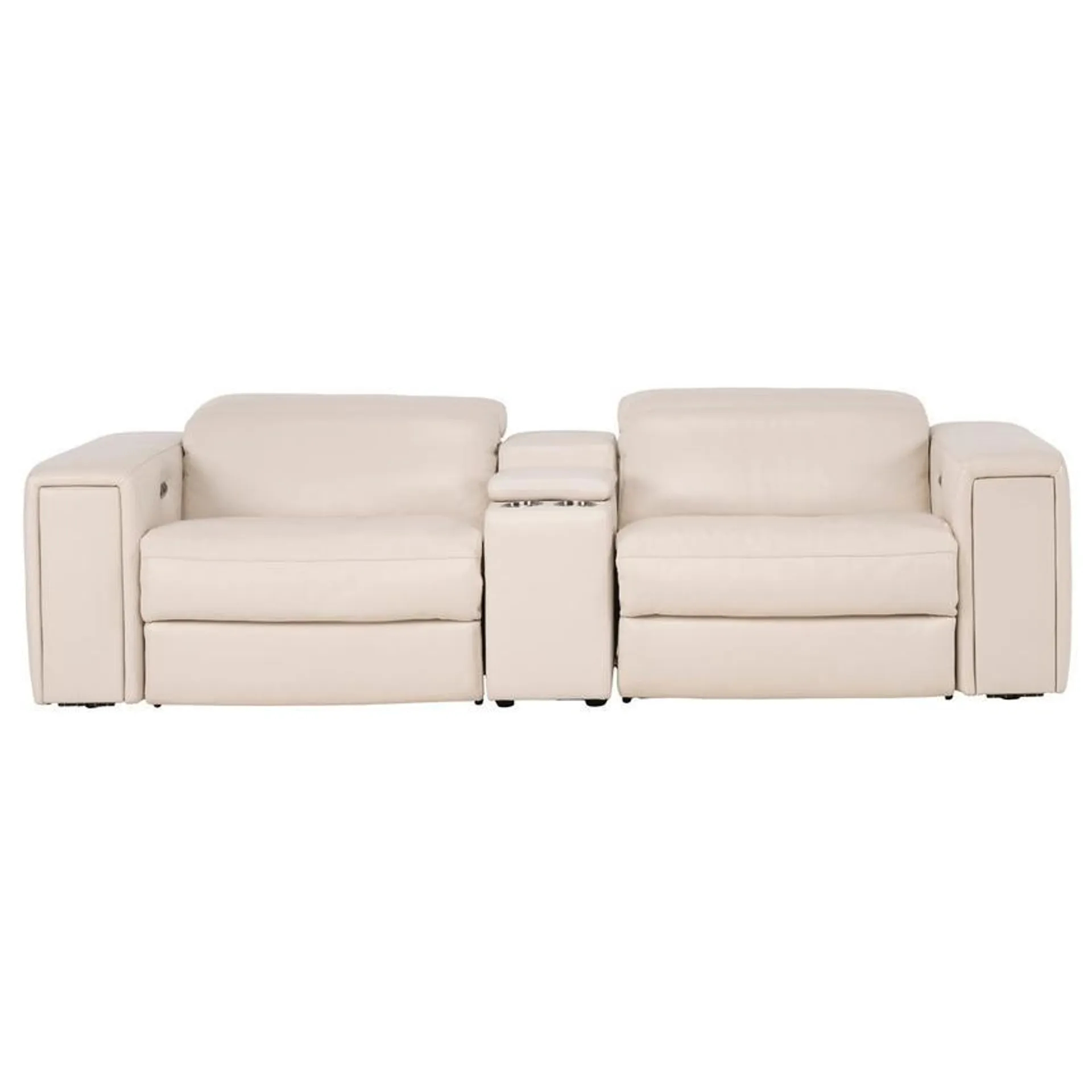 Trevor Leather Power Reclining Sofa w/Console