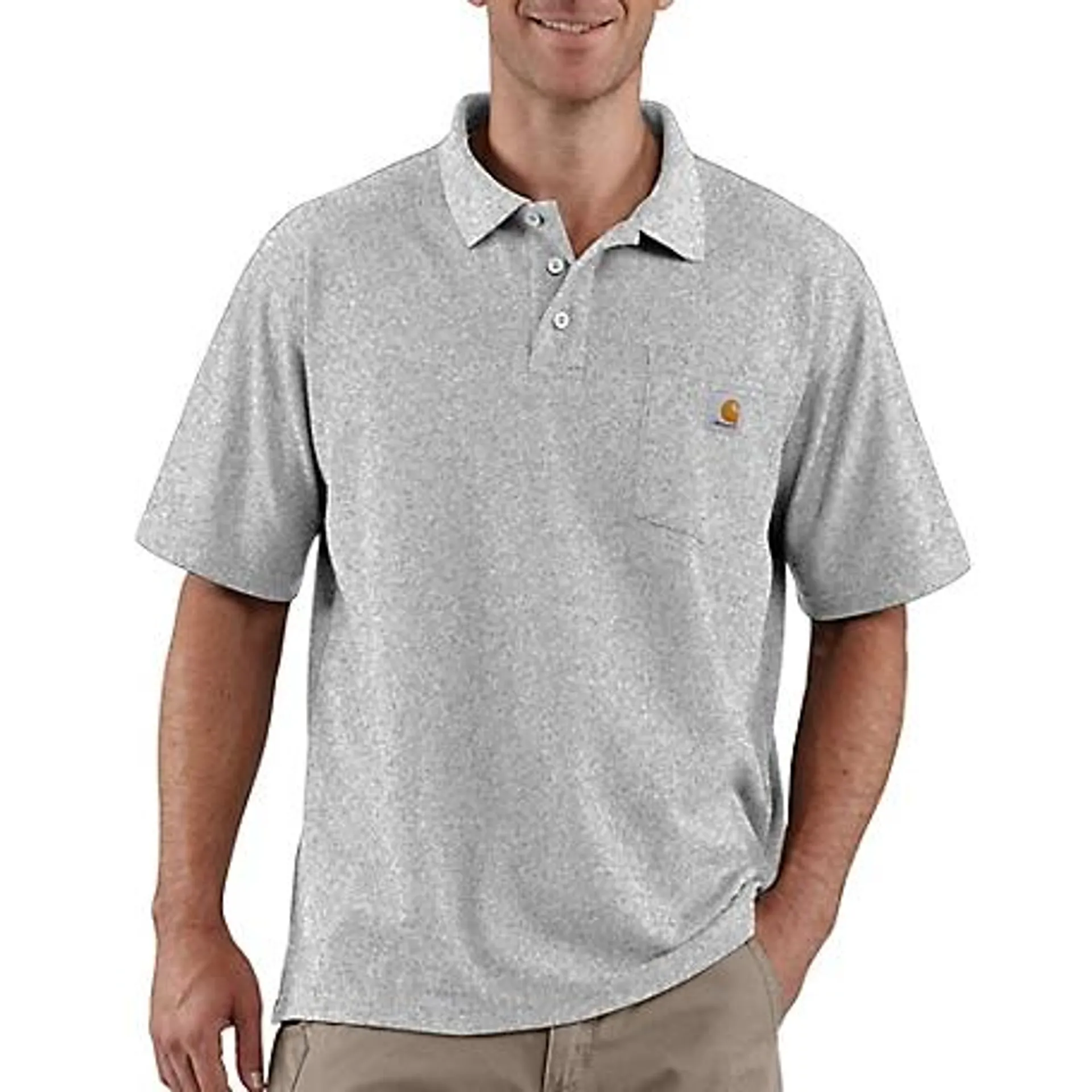 Carhartt Men's Short-Sleeve Contractor's Work Pocket Polo Shirt