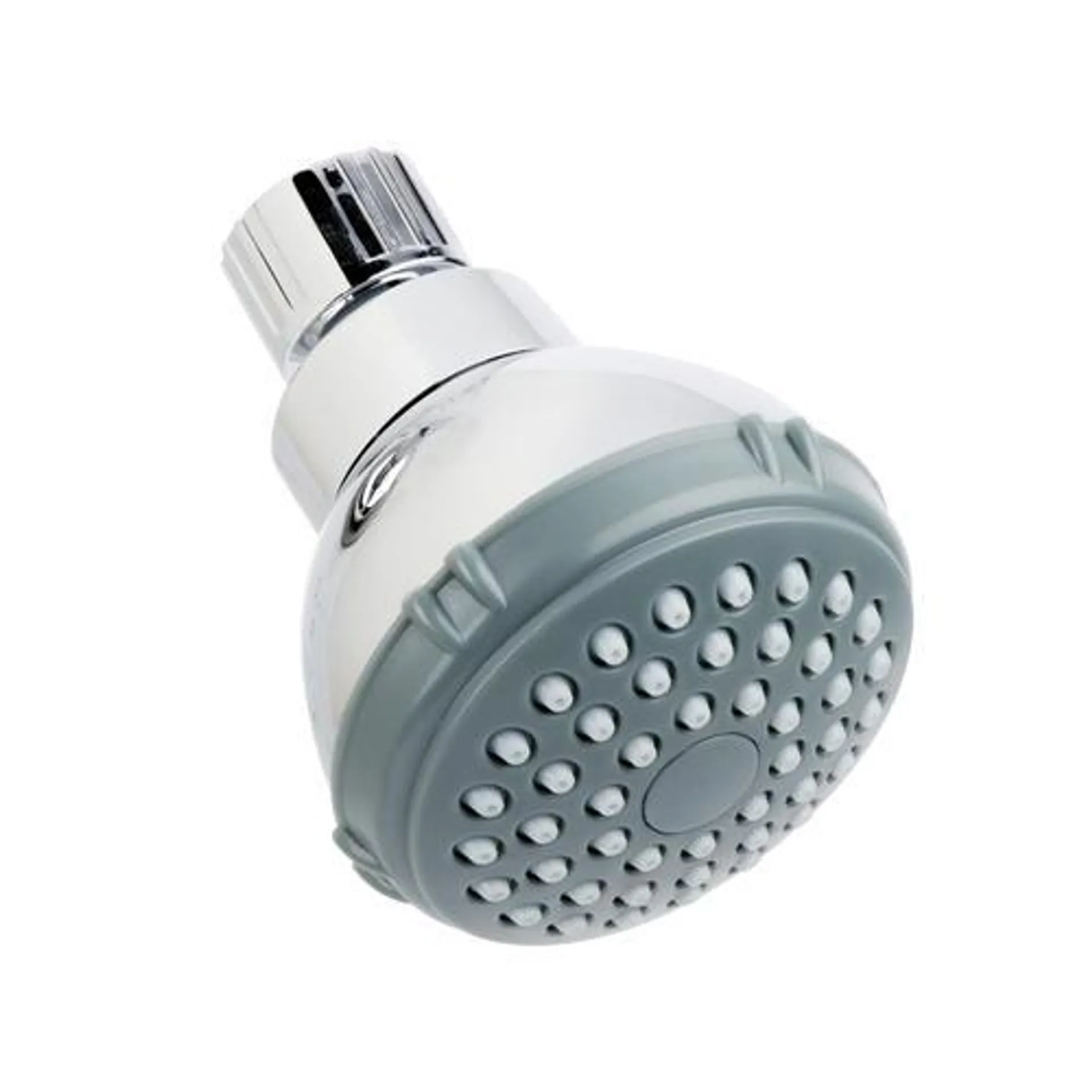 Plumb Works® 1-Spray Setting Chrome Fixed Mount Showerhead