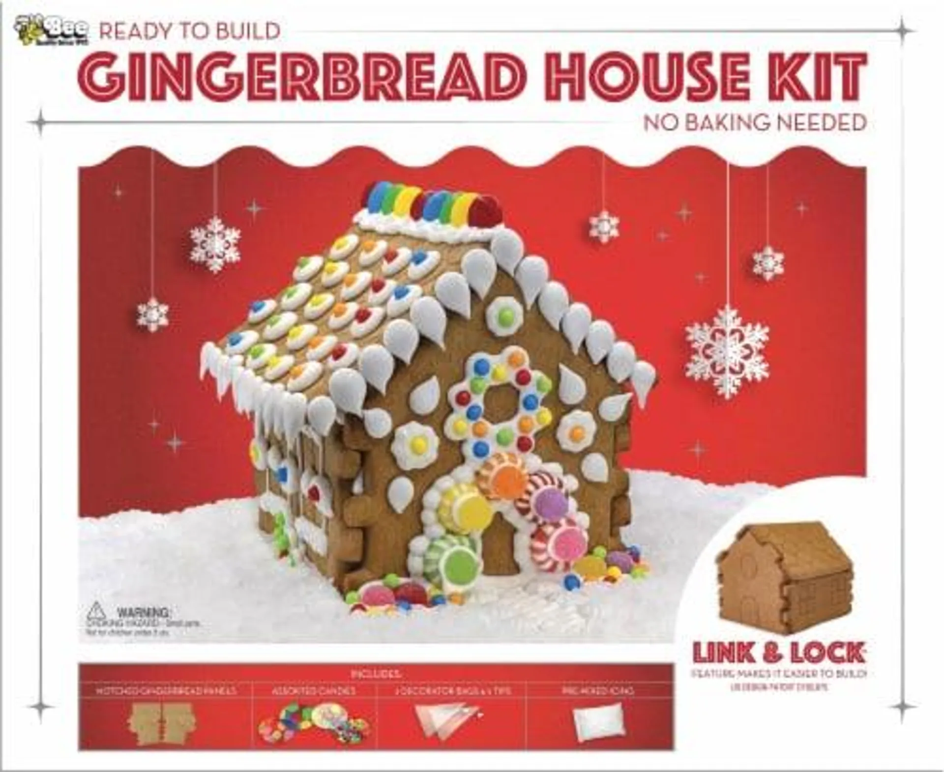 Bee International Christmas Gingerbread House Kit