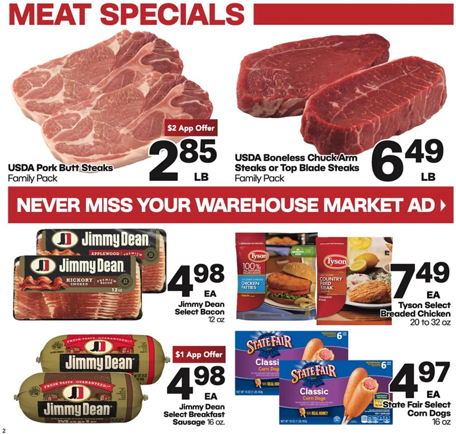 Weekly ad Warehouse Market Weekly Ad from October 2 to October 8 2024 - Page 2