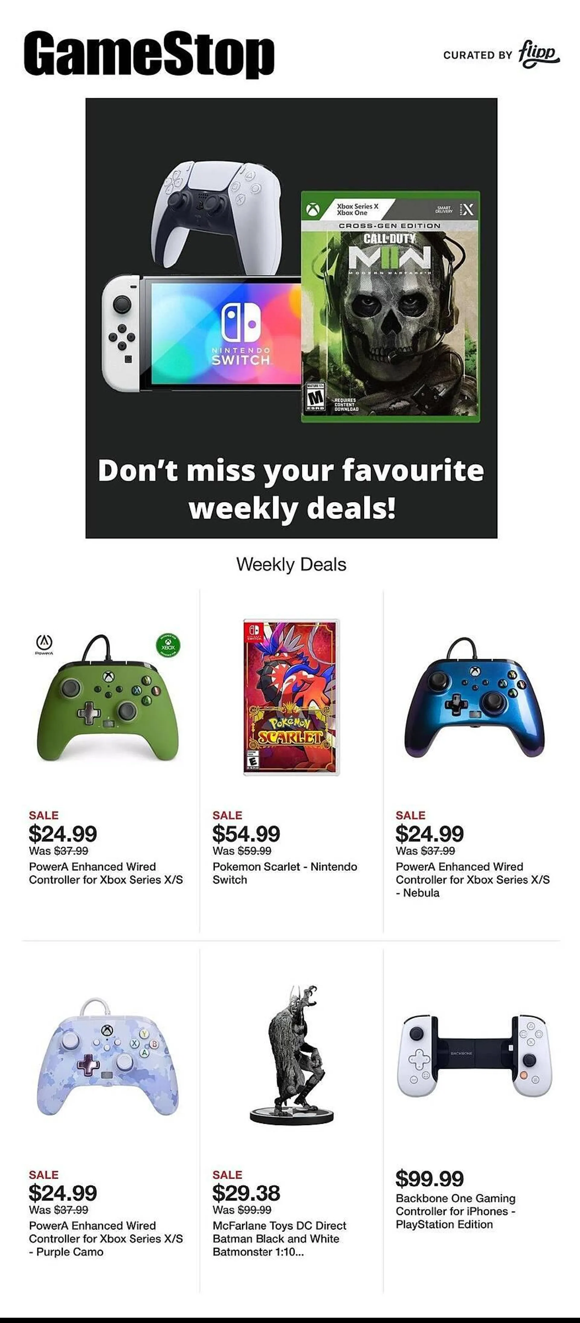 Game Stop Weekly Ad - 1