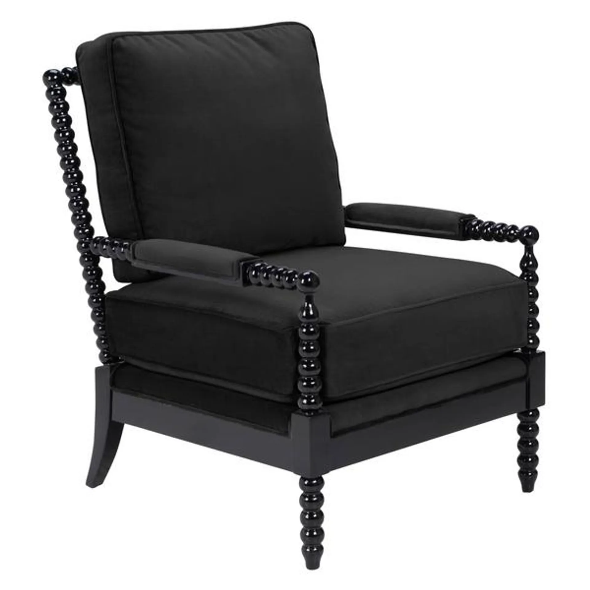 Spindle Chair - High Gloss Black