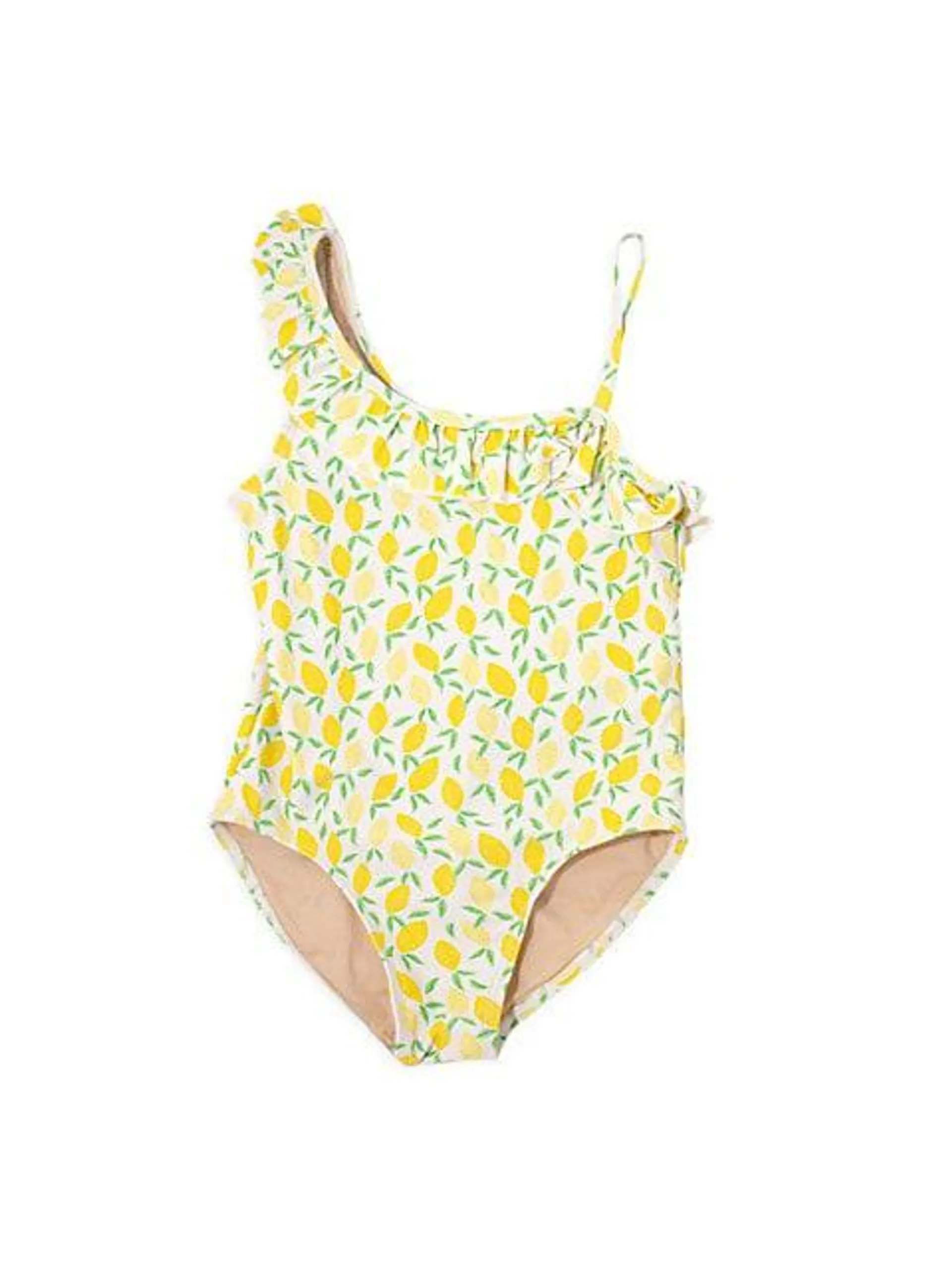 Little Girl's & Girl's Belle Lemon Print One-Piece Swimsuit
