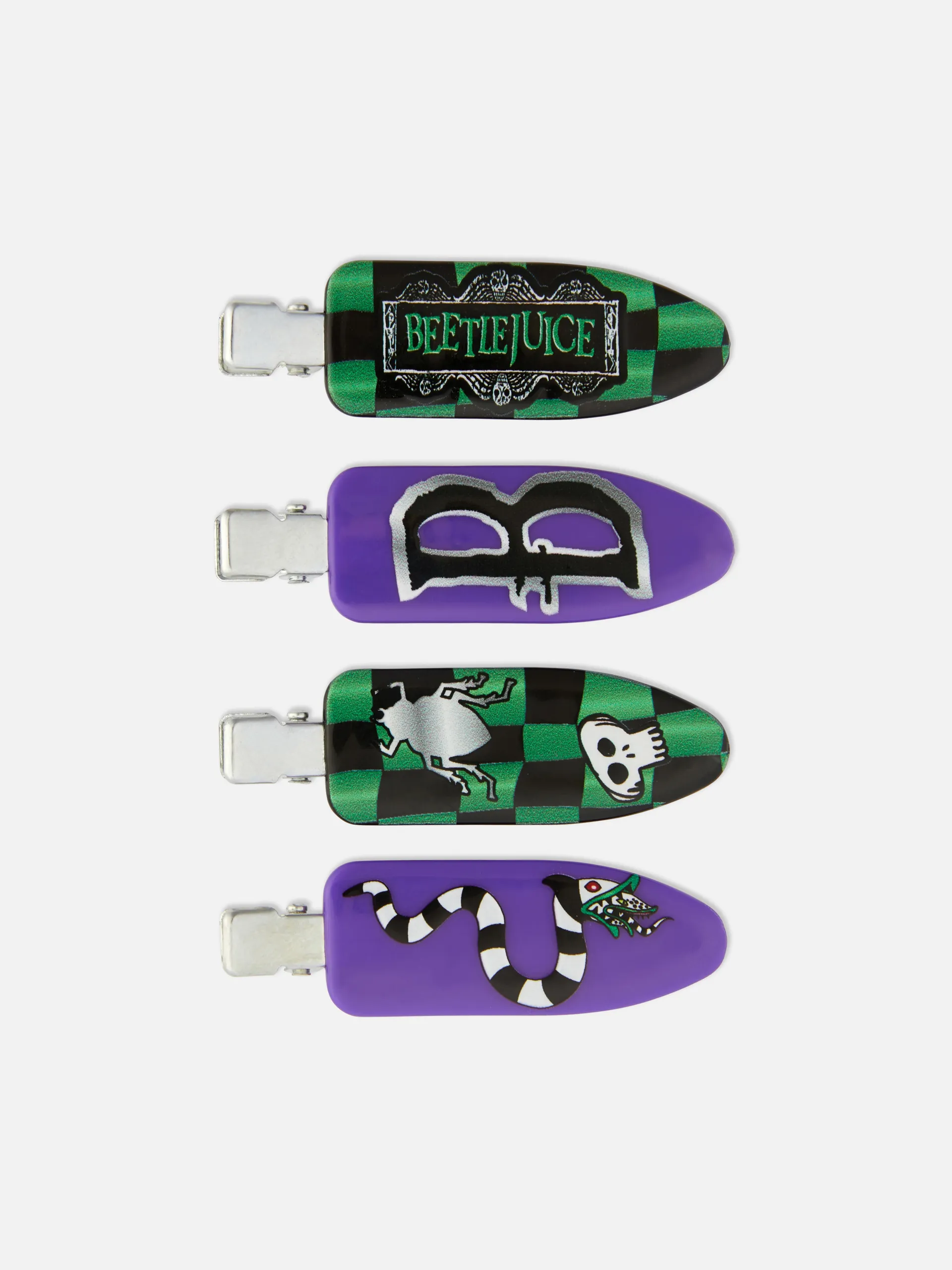 4pk Beetlejuice No Dent Hair Clips