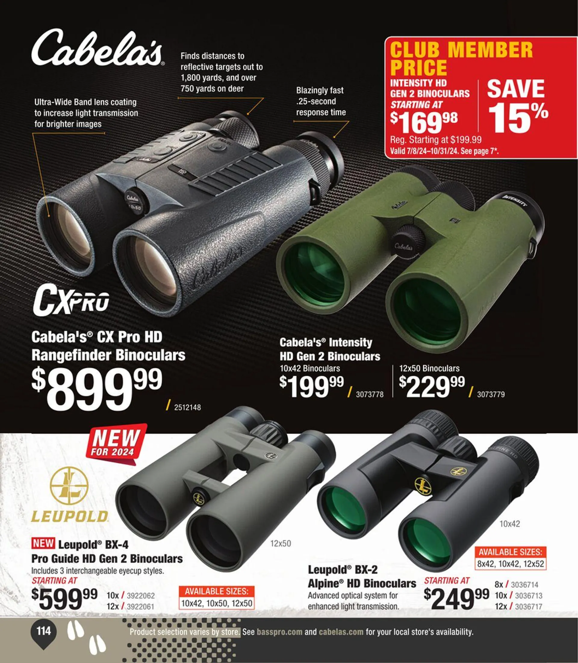 Weekly ad Bass Pro Current weekly ad from July 31 to August 14 2024 - Page 114