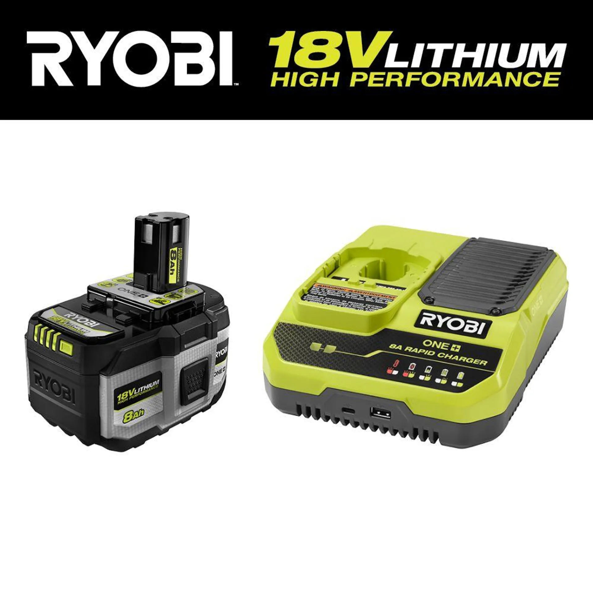 18V ONE+ 8AH LITHIUM HIGH PERFORMANCE STARTER KIT