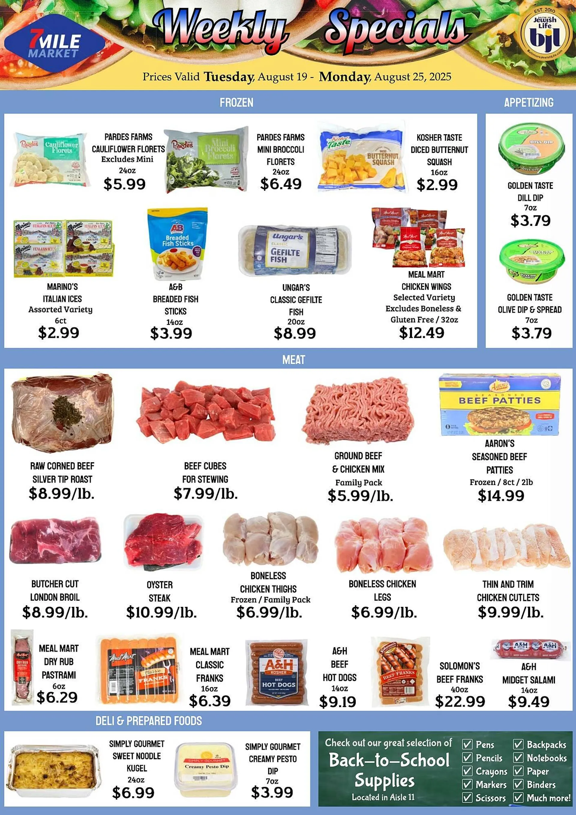 Weekly ad Seven Mile Market ad from August 19 to August 25 2025 - Page 1
