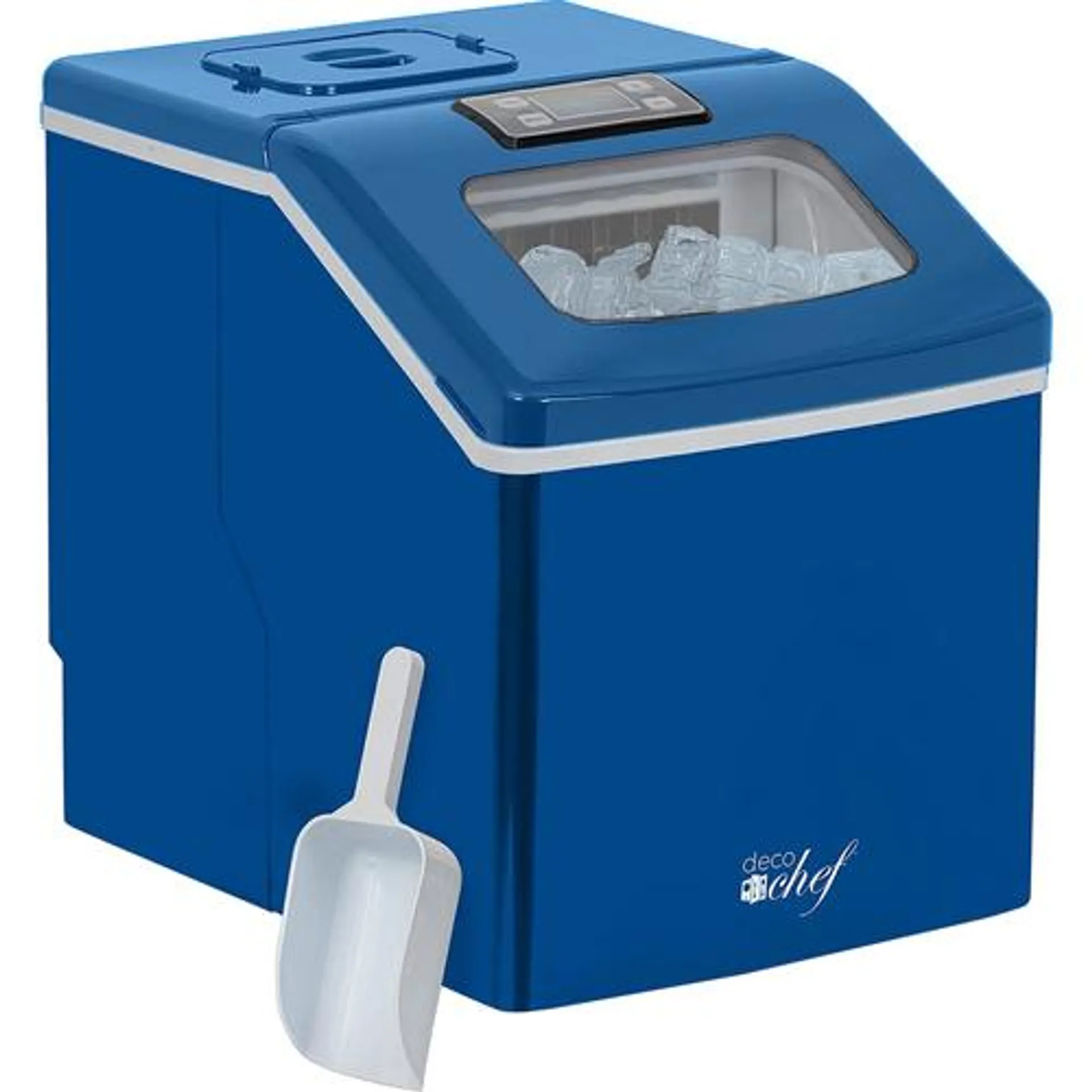 Deco Chef Countertop Portable Ice Maker for Home or Office, 40 lb/Day, Blue - Open Box