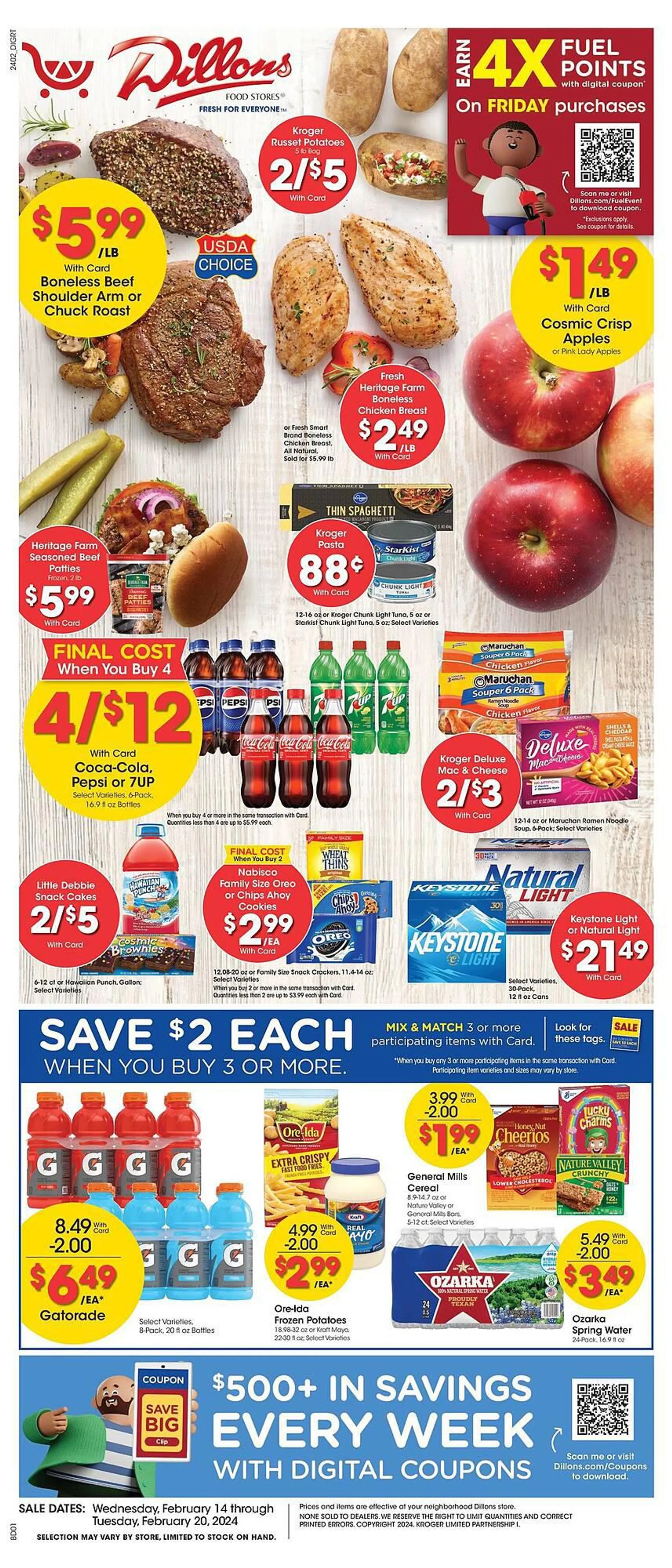 Weekly ad Dillons Weekly Ad from February 14 to February 20 2024 - Page 