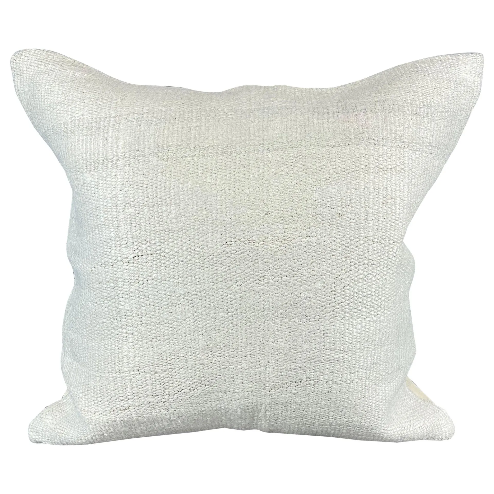 20 x 20 Hemp Turkish Cushion Natural Grayish White Pillow Cushion Cover #6552