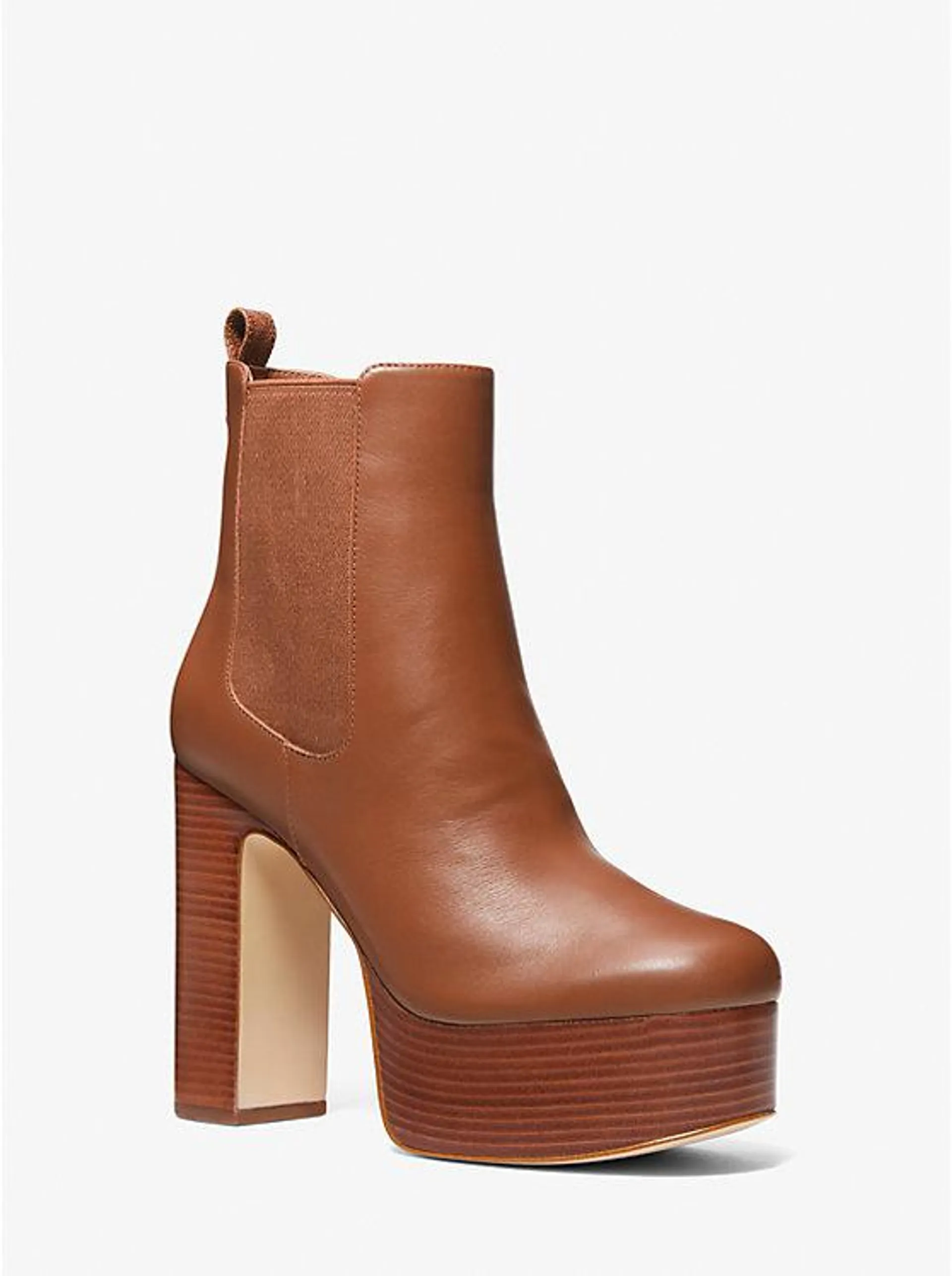 Natasha Leather Platform Boot