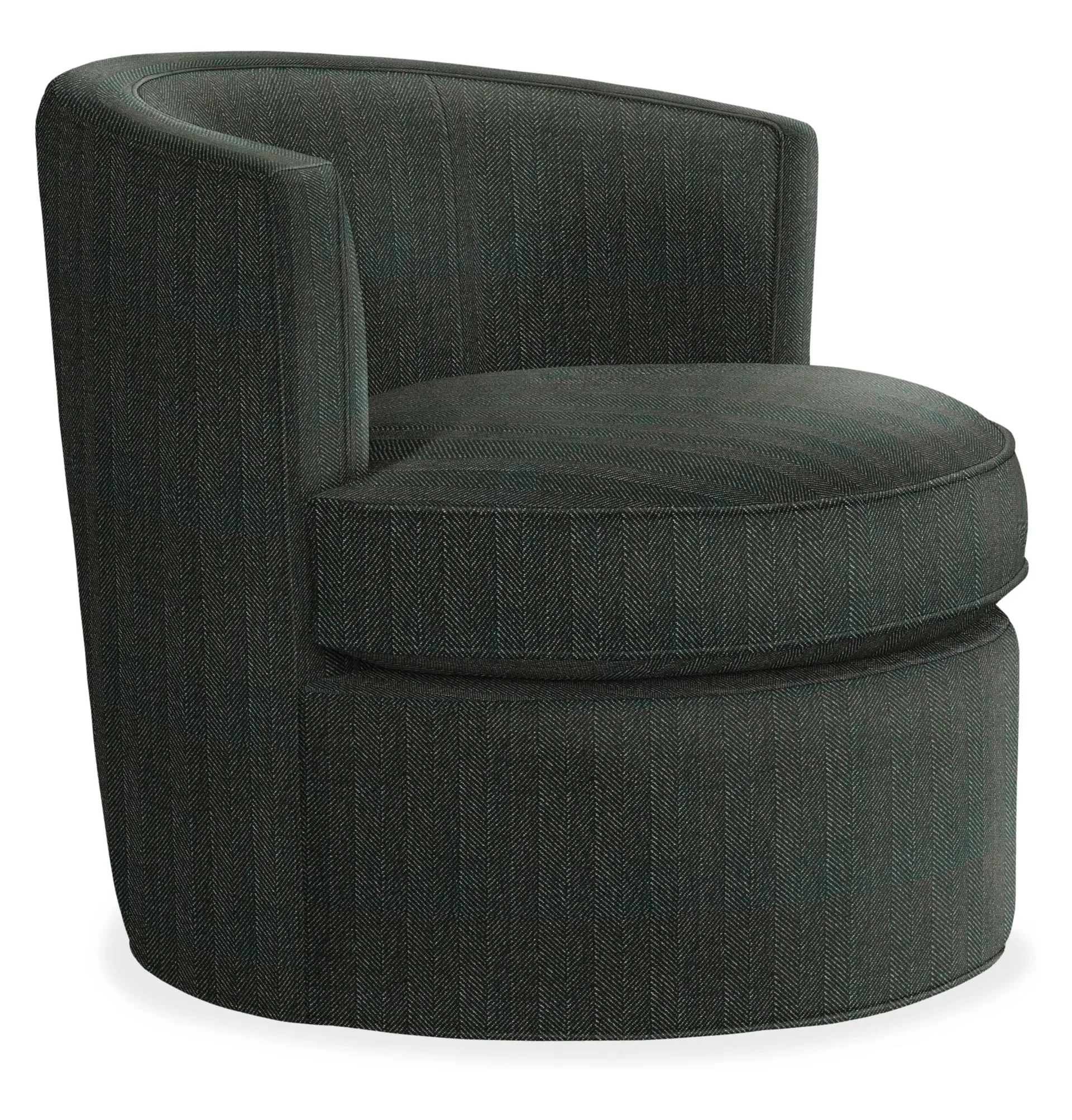 Otis Swivel Chair in Frond Ebony