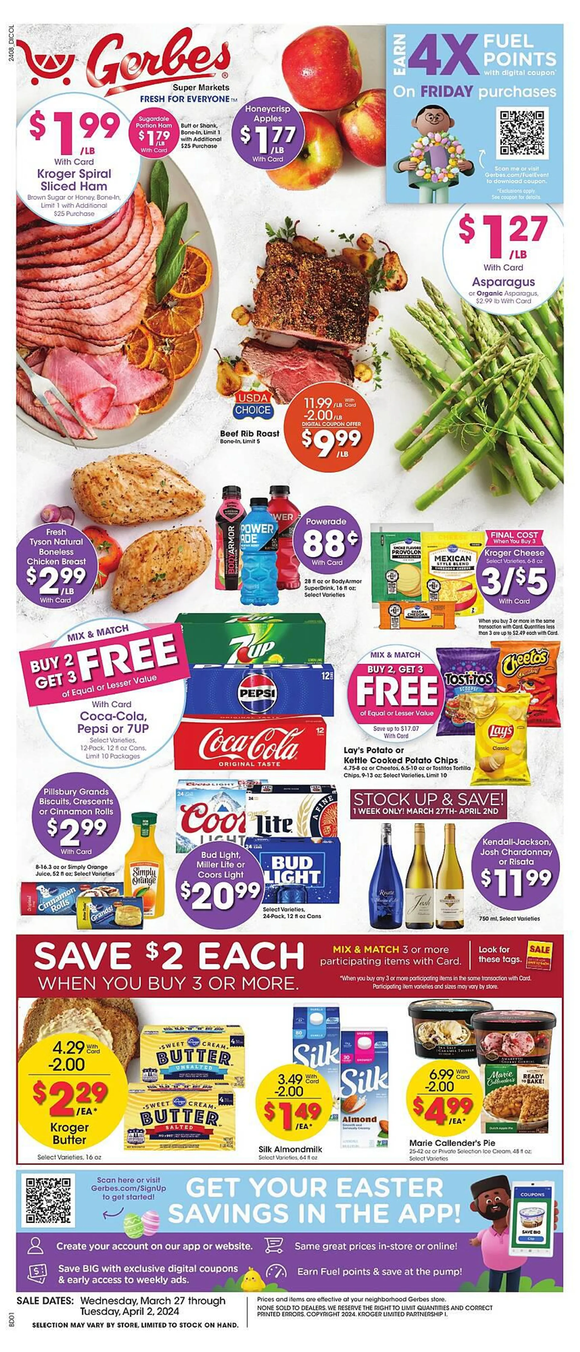 Weekly ad Gerbes ad from March 27 to April 2 2024 - Page 1