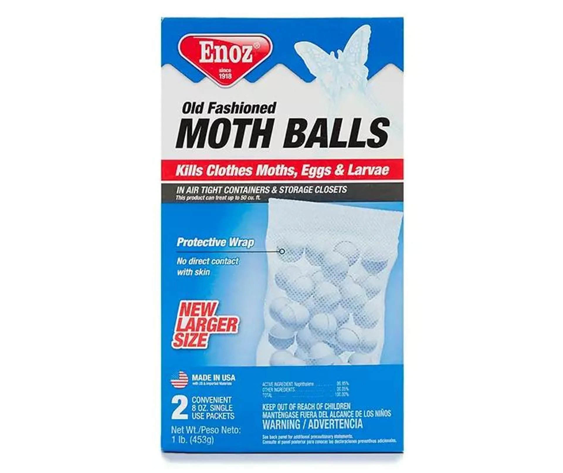 Old Fashioned Moth Balls, 2-Pack