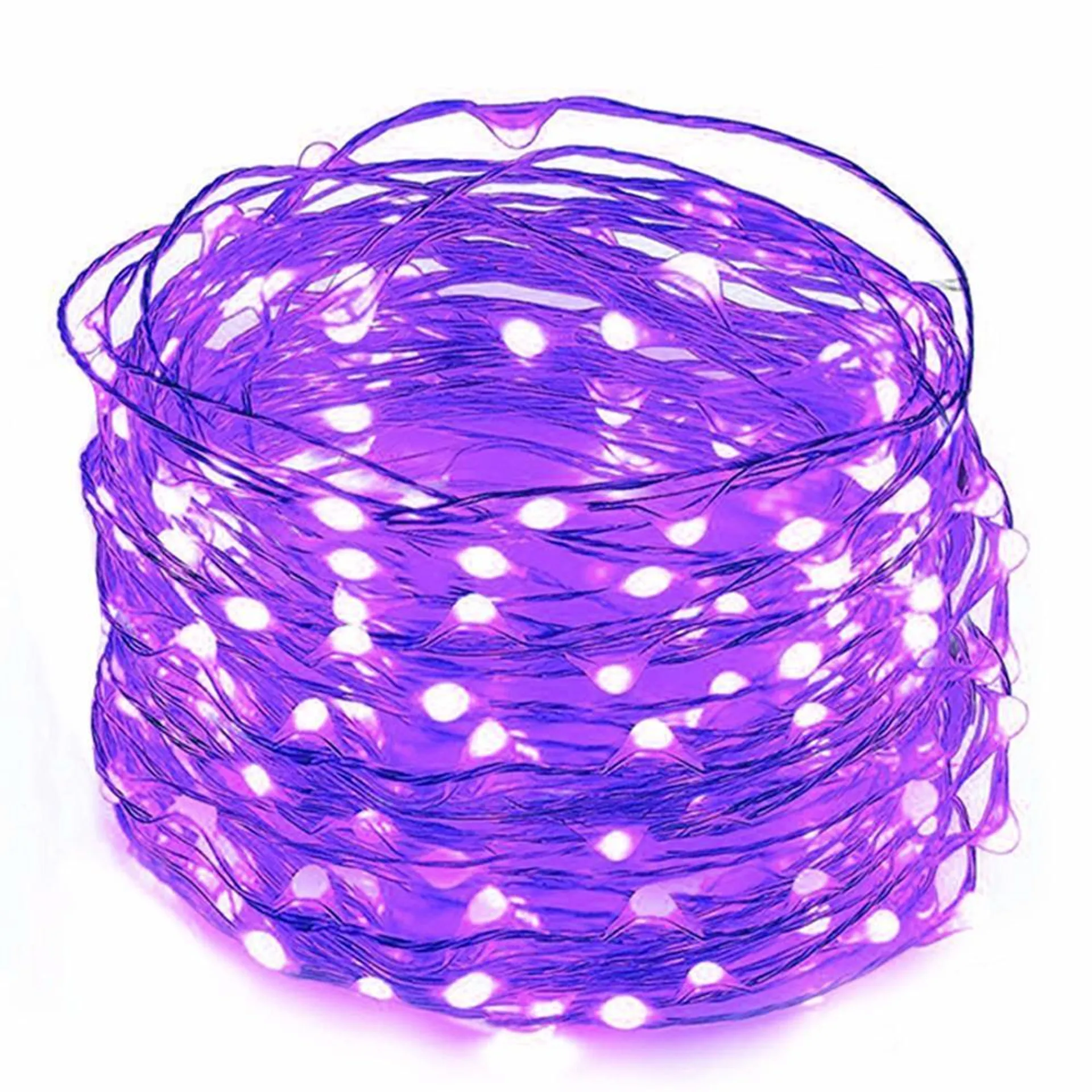 Twinkle Star 33FT 100 LED Copper Wire String Lights Halloween Lights Battery Operated LED String Lights for Christmas Wedding Pa