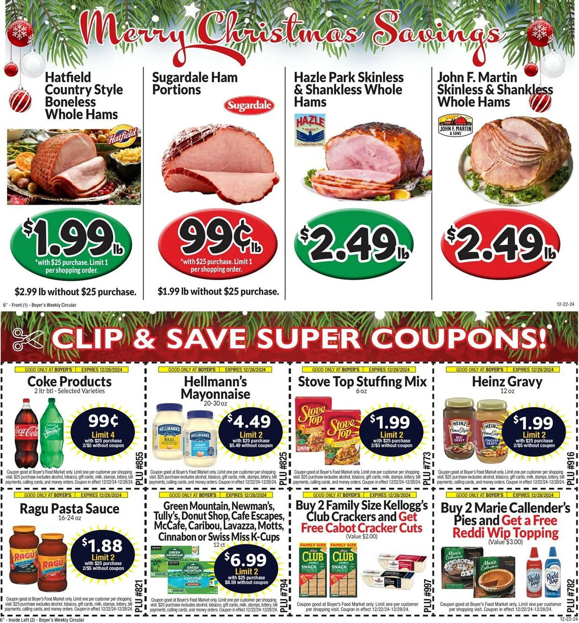 Boyers Food Markets Weekly Ad - 1