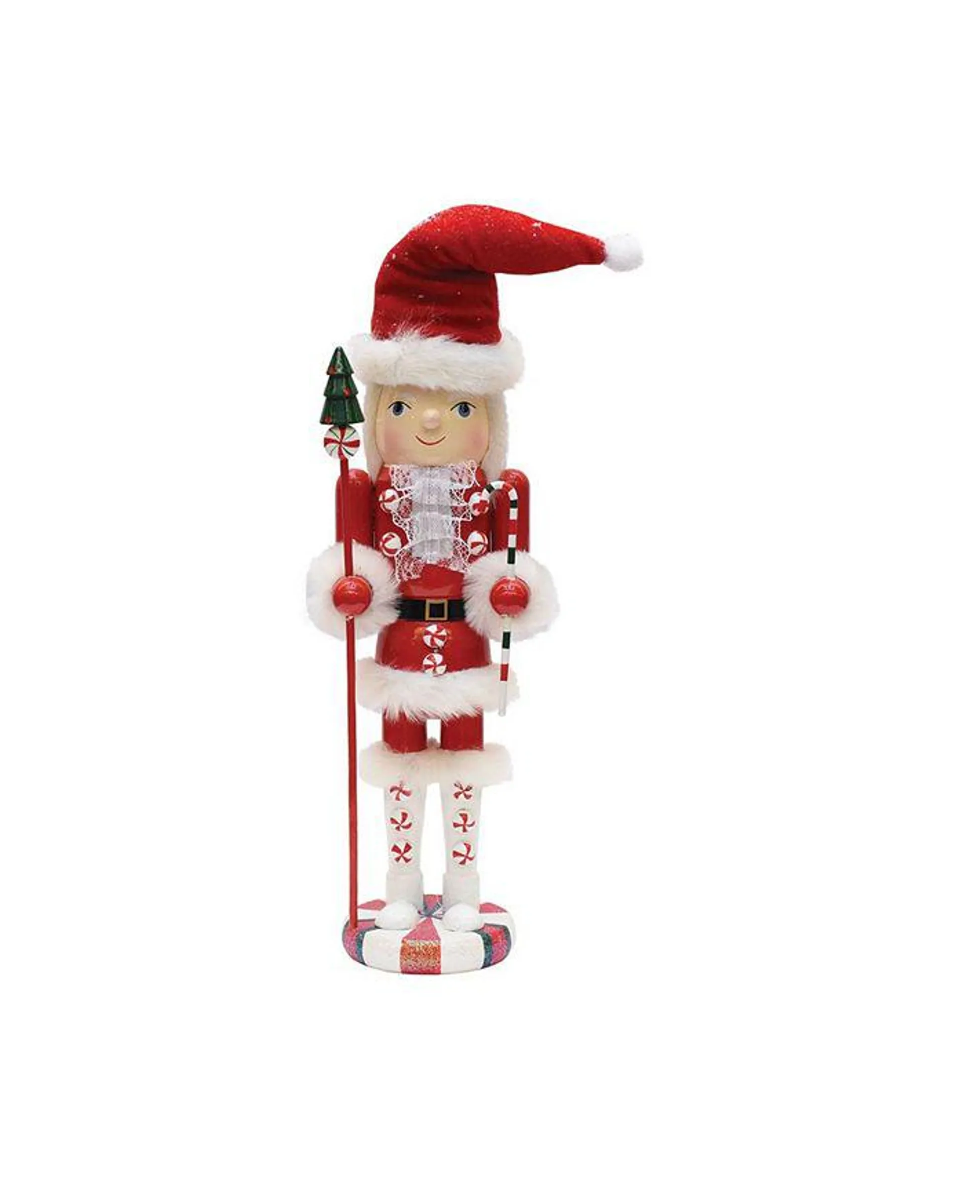 Peppermint Twist Mrs. Claus Christmas Nutcracker