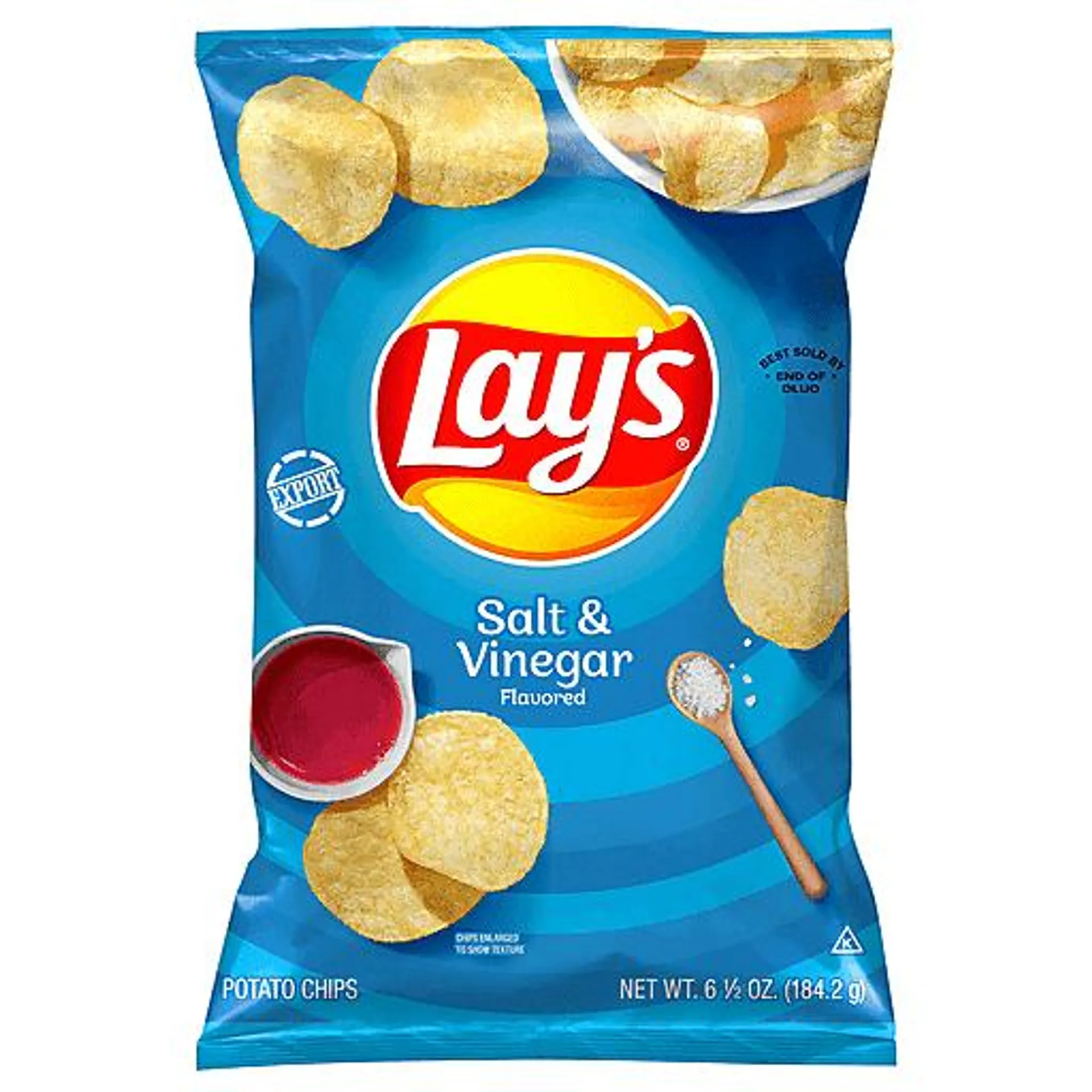 Frito Lay Lay's Salt & Vinegar Potato Chips 6.5 oz bag