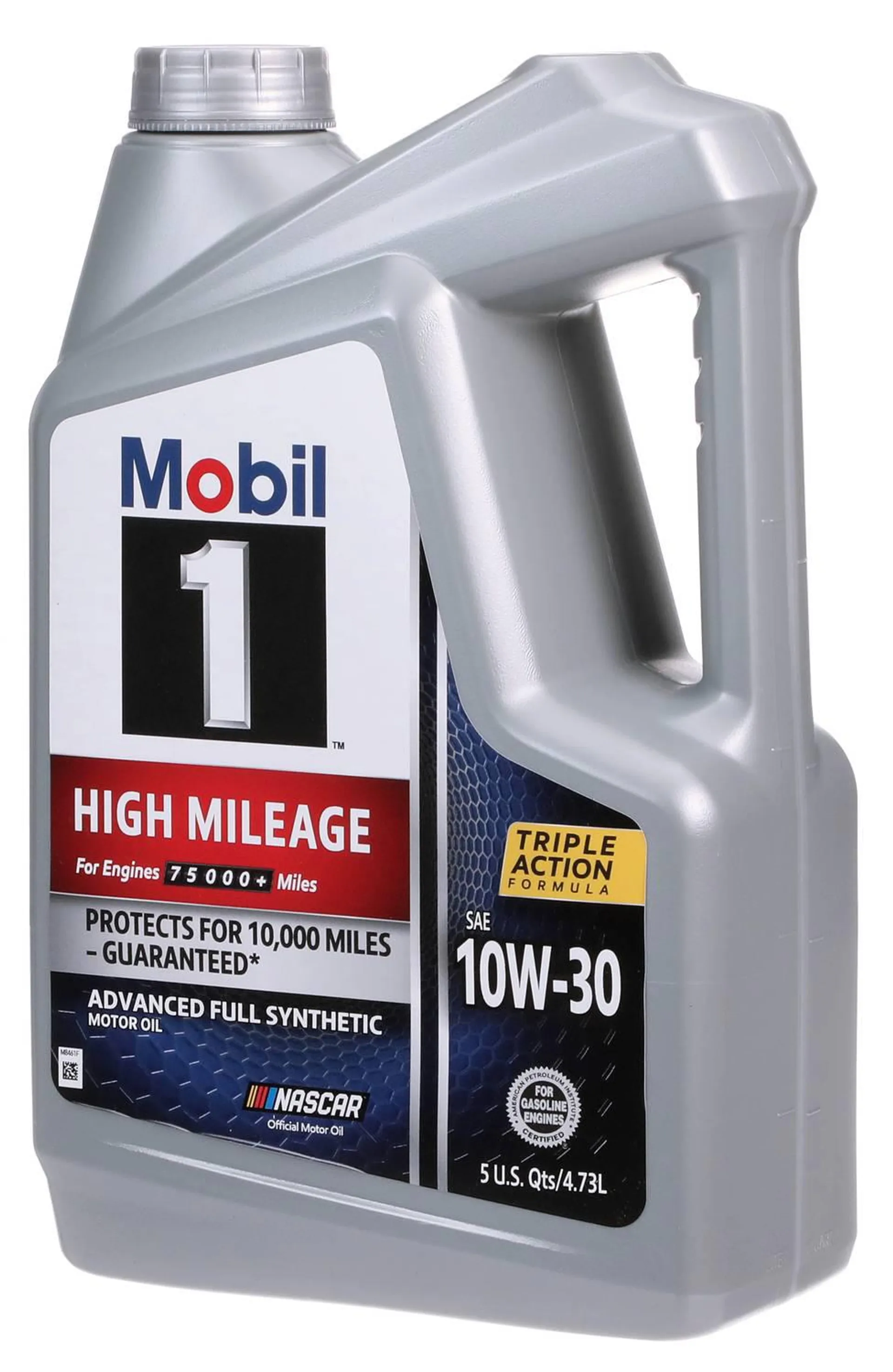 Mobil 1 High Mileage Full Synthetic Motor Oil 10W-30 5 Quart - HI1-10-30-5QT