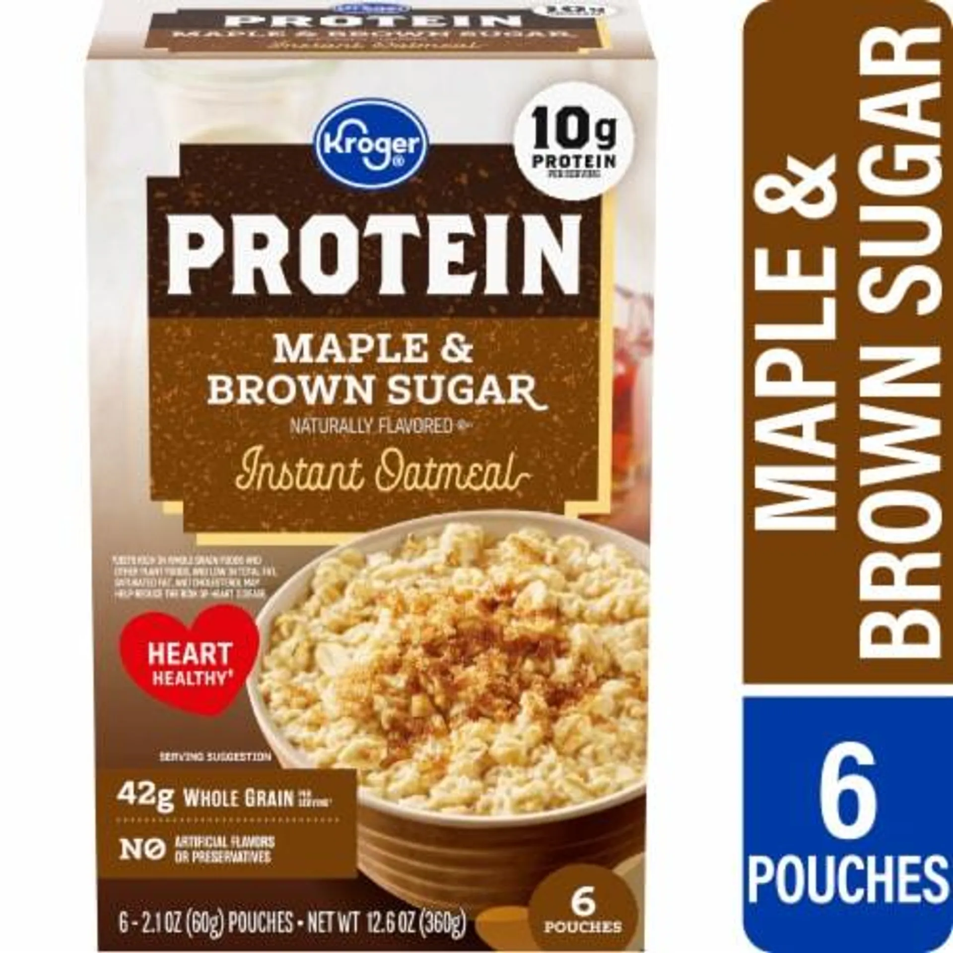 Kroger® Maple & Brown Sugar Protein Instant Oatmeal