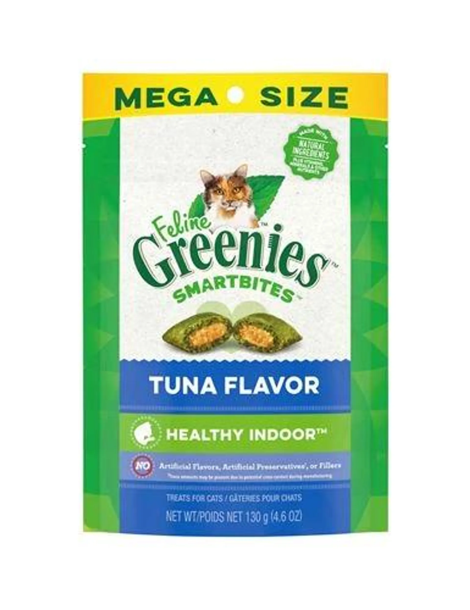 Feline Greenies Smartbites Tuna Flavor Treats for Cats, 4.6 Ounces