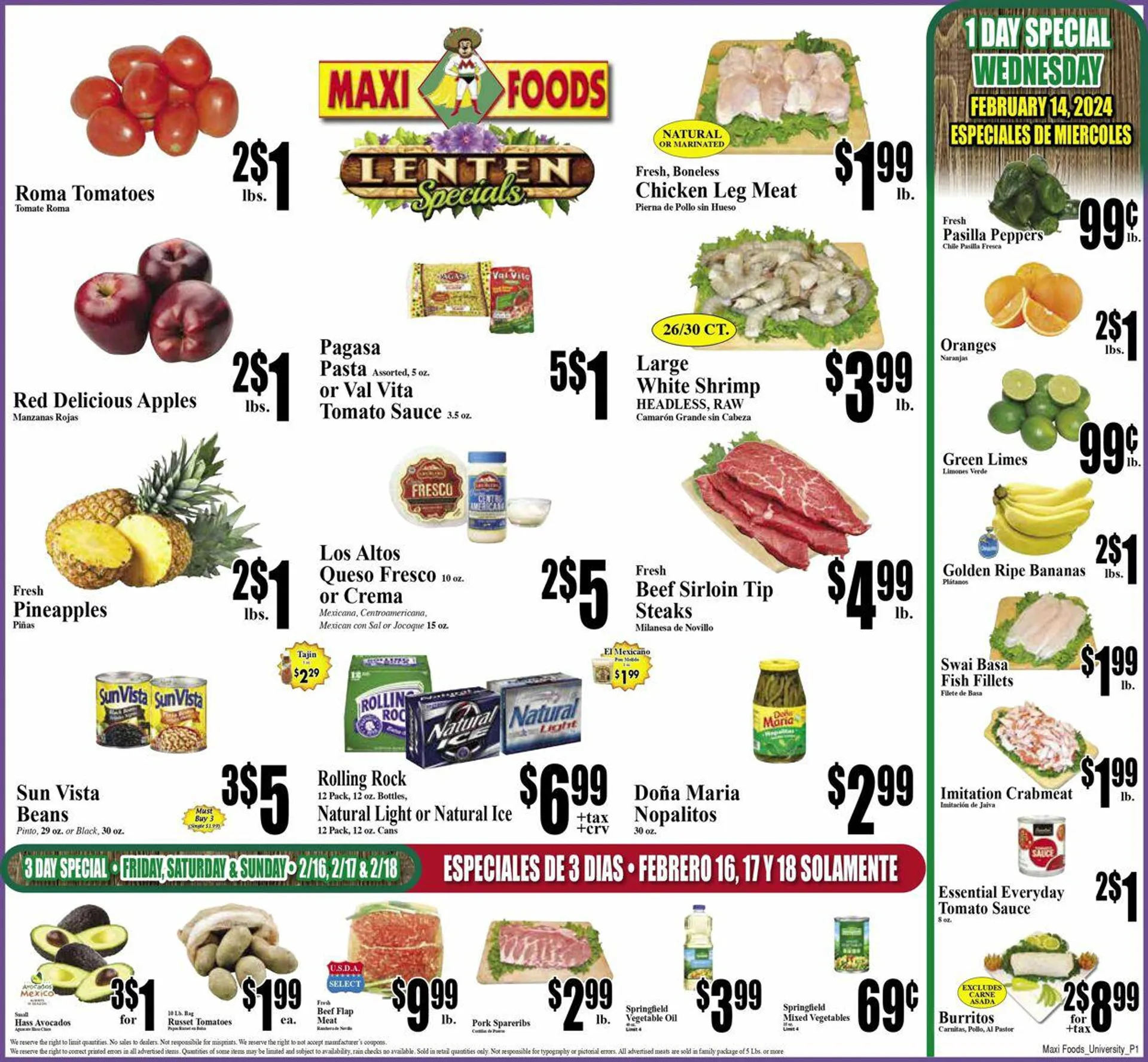Weekly ad Maxi Foods Current weekly ad from February 7 to February 13 2024 - Page 