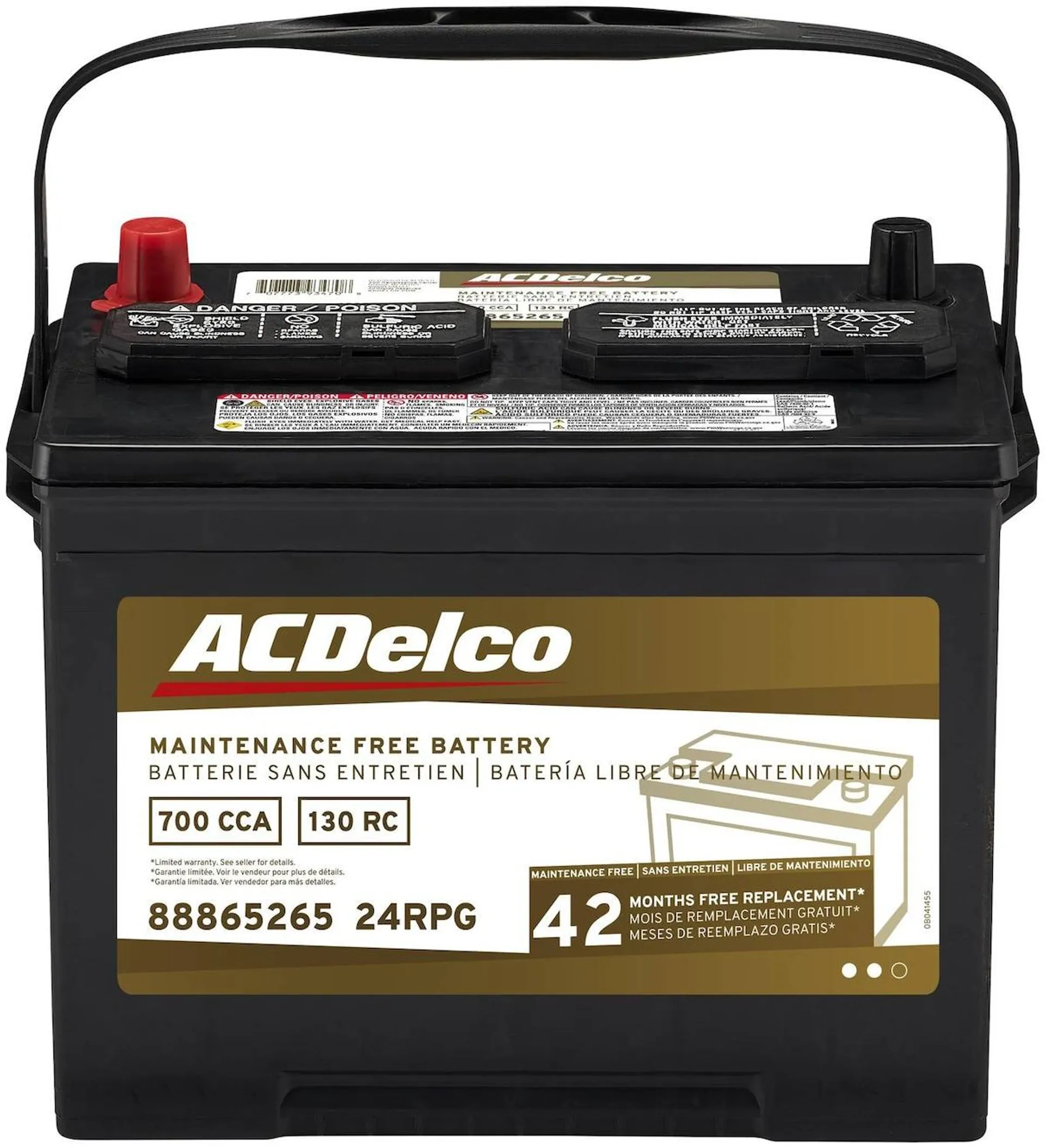 ACDelco Battery Group Size 24F, 24R - 24RPG